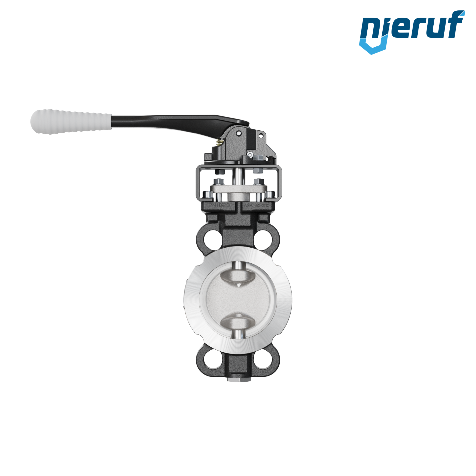 Double offset butterfly-valve AK11 DN 80 PN10-40 ANSI150-300 lever