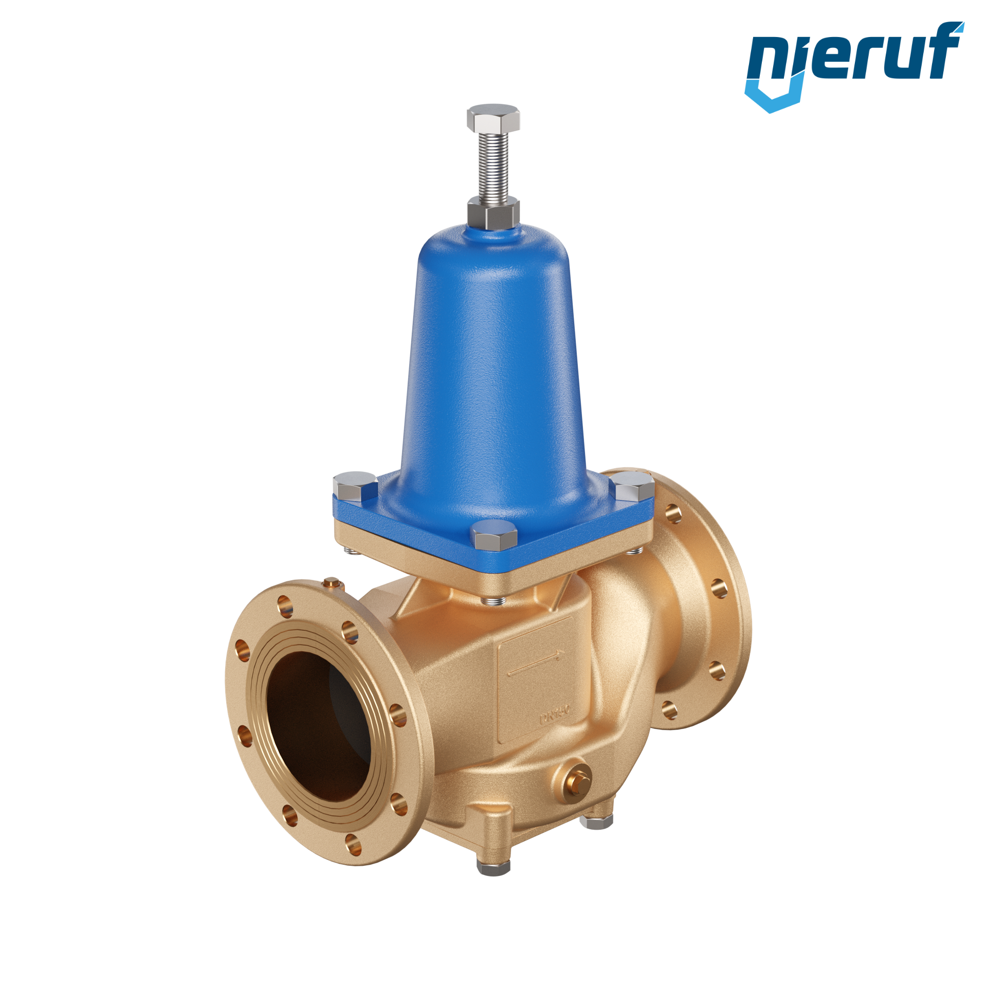 Flange-pressure reducing valve DN150 DM16 gunmetal NBR 1.5 - 6.0 bar