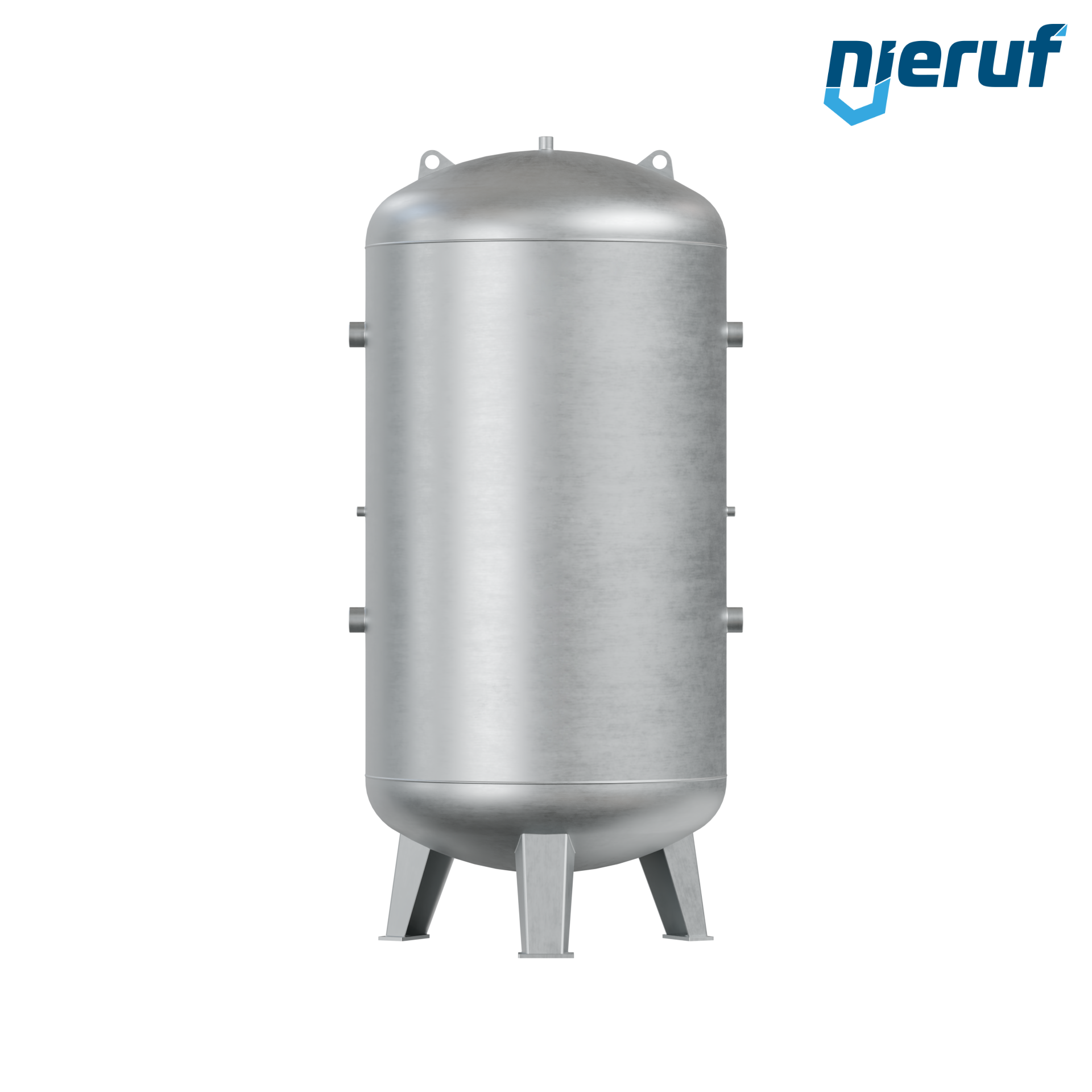 Vacuum vessel vertical BE03 1500 liter, -1-3 bar, steel primed