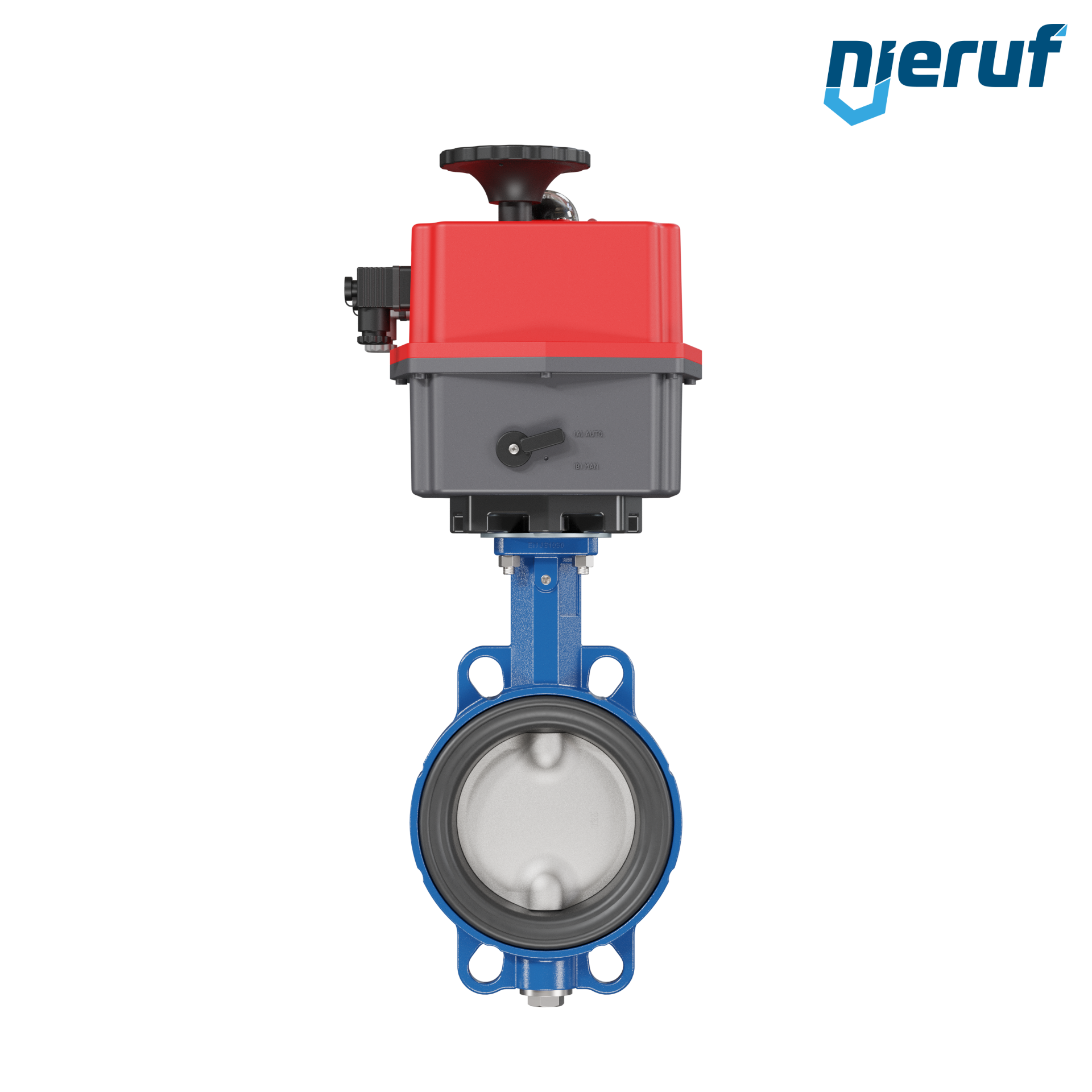 Butterfly valve DN 125 Wafer type electric actuator 24-240V FPM