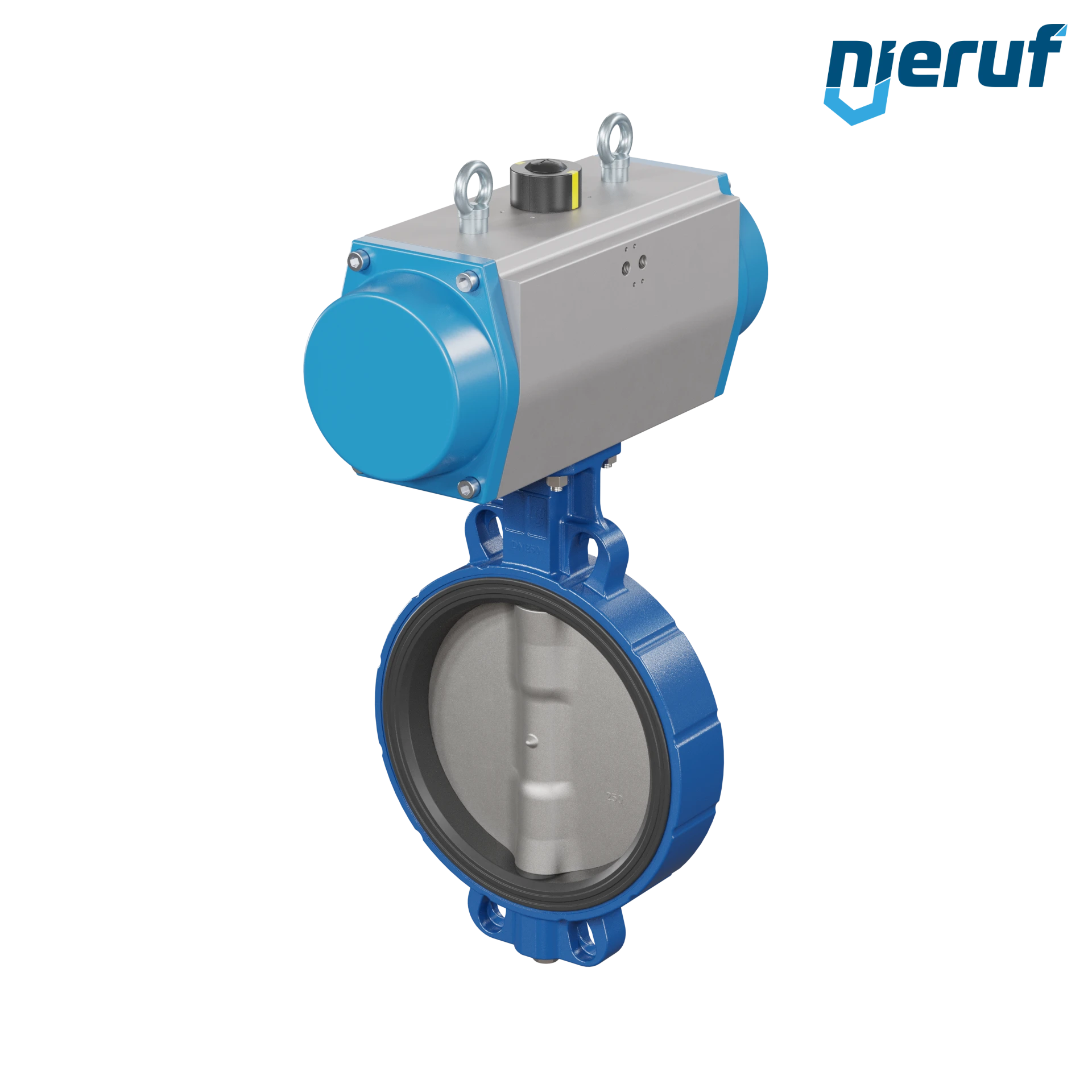 Butterfly valve DN 250 AK01 EPDM DVGW drinking water, WRAS, ACS, W270 pneumatic actuator single acting normally closed