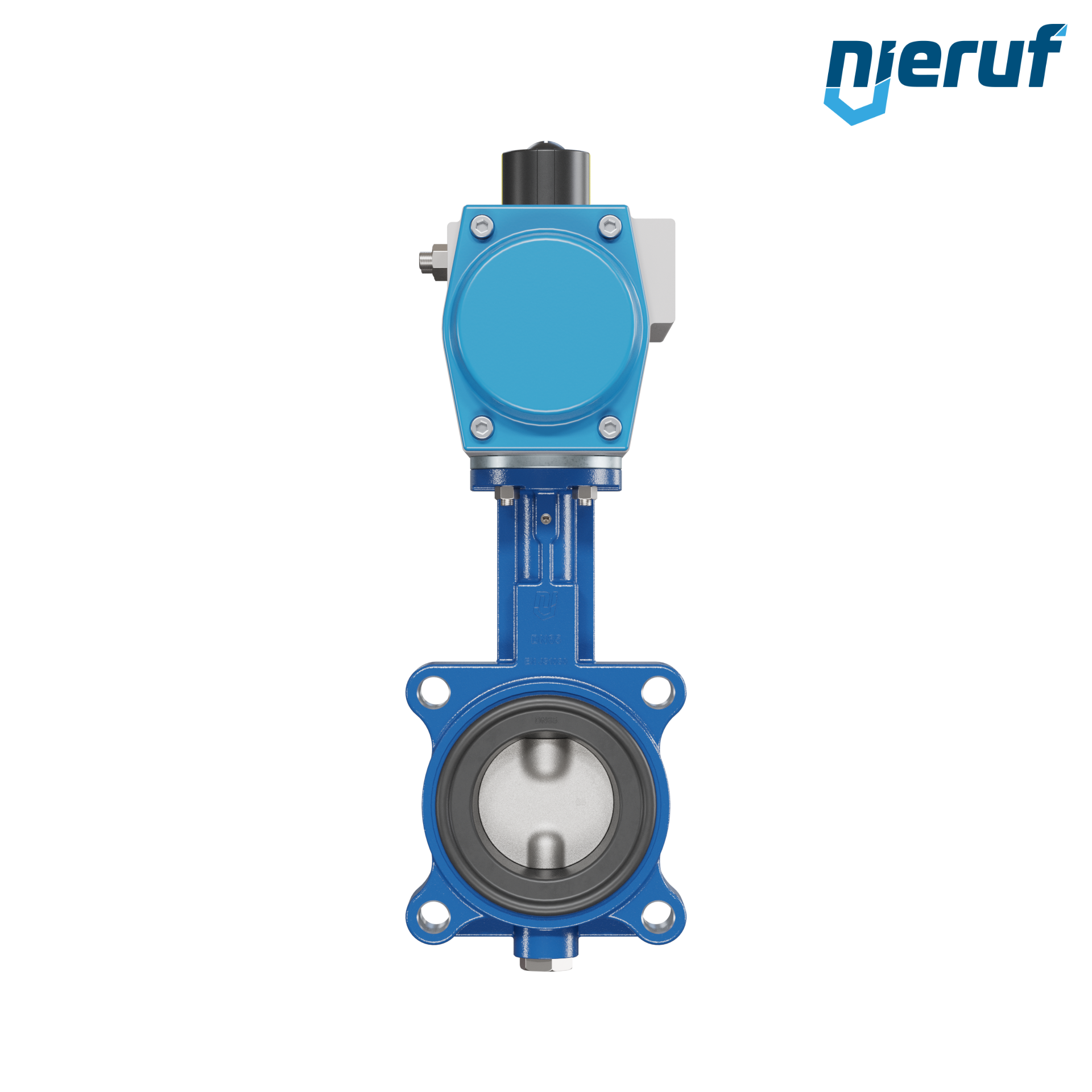 Butterfly valve DN 65 AK02 FPM pneumatic actuator single acting normally closed