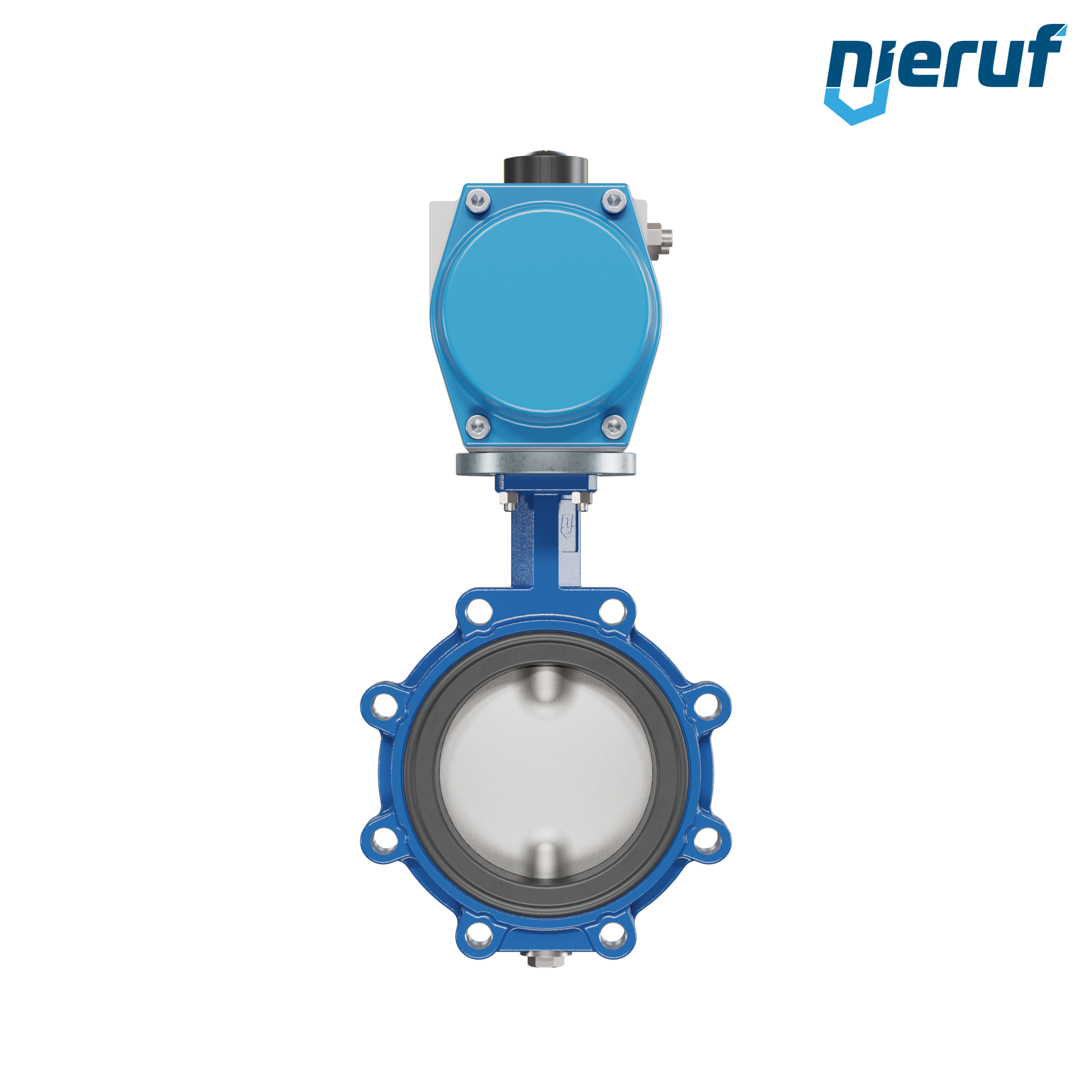 Butterfly valve DN 150 AK02 FPM pneumatic actuator single acting normally closed