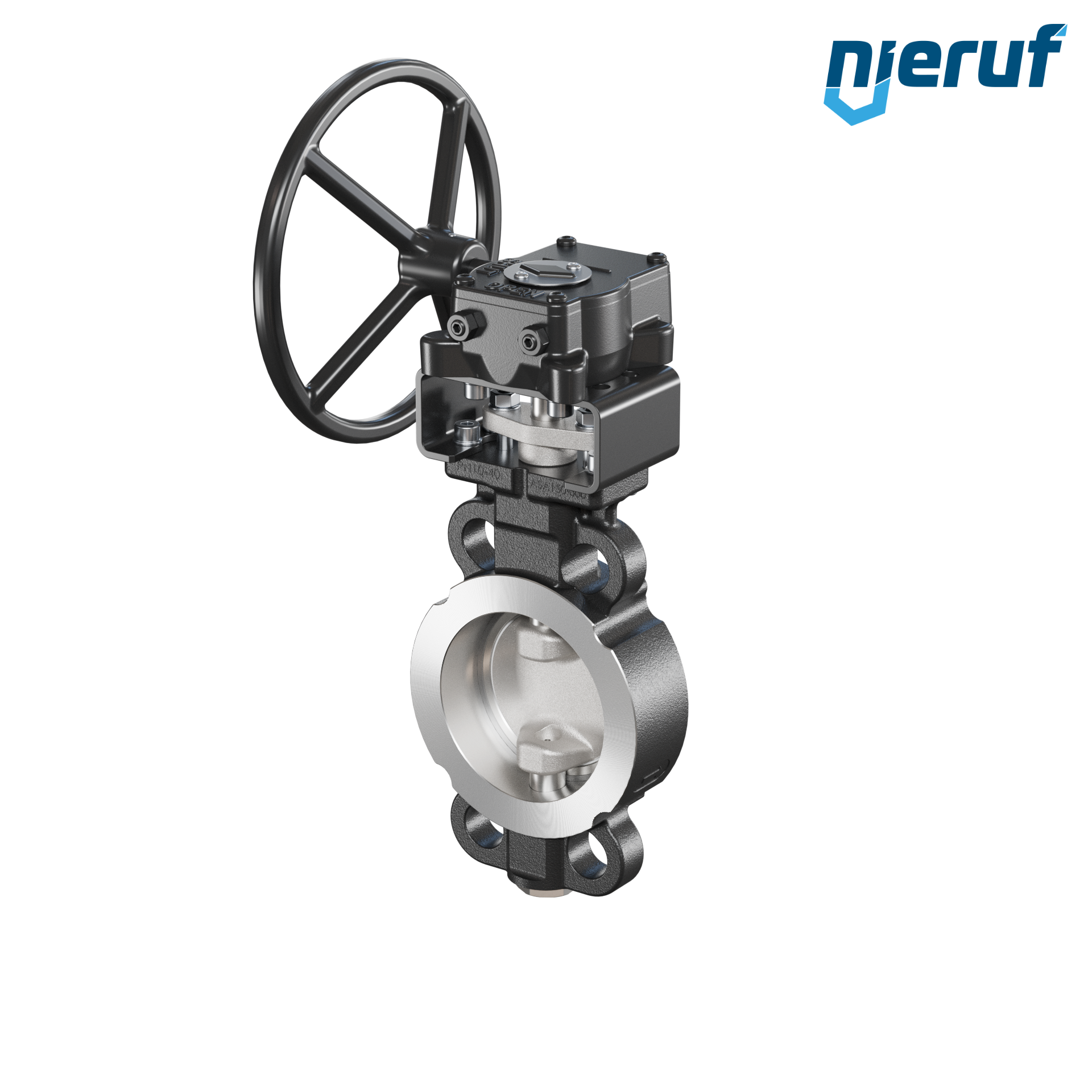 Double offset butterfly-valve AK11 DN 80 PN10-40 ANSI150-300 worm gear