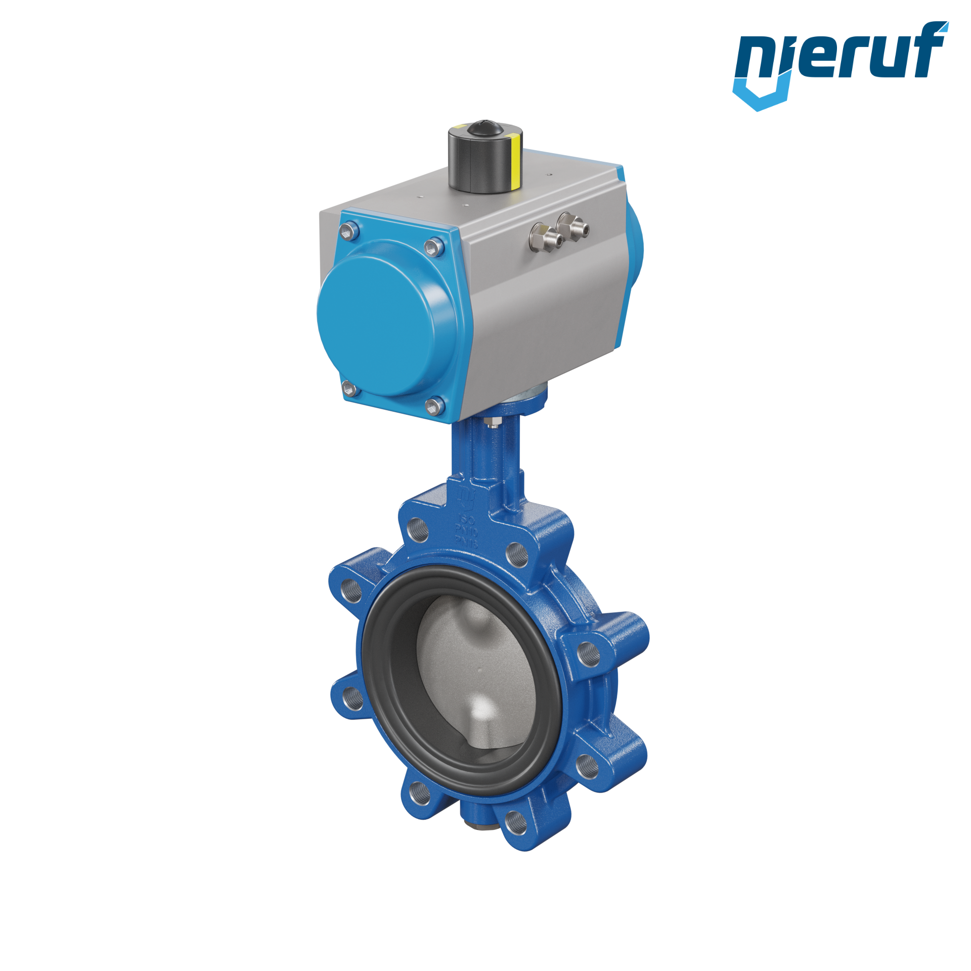 Butterfly valve DN 100 AK02 EPDM DVGW drinking water, WRAS, ACS, W270 pneumatic actuator double acting