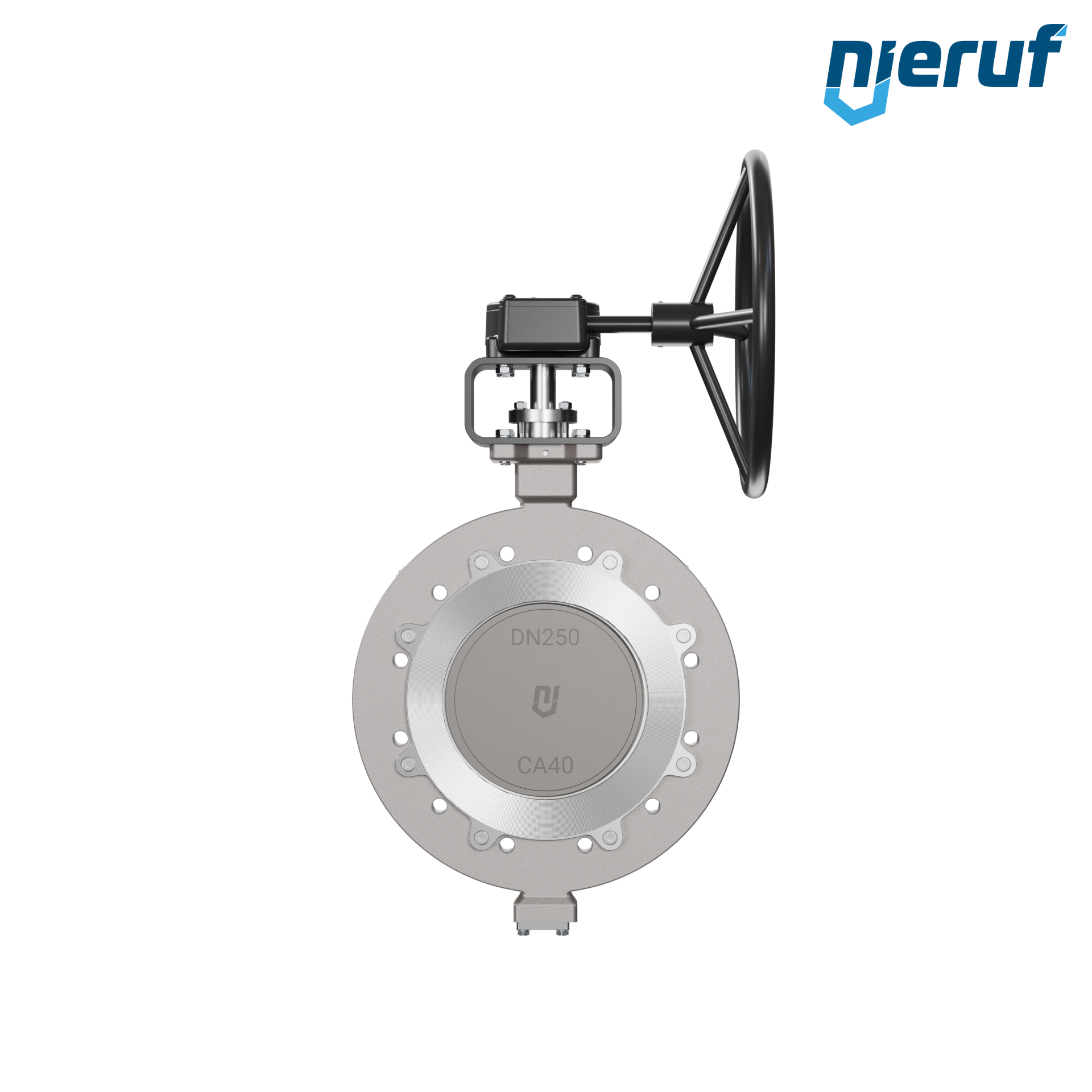 Triple offset butterfly-valve stainless steel AK14 DN 250 PN10 worm gear