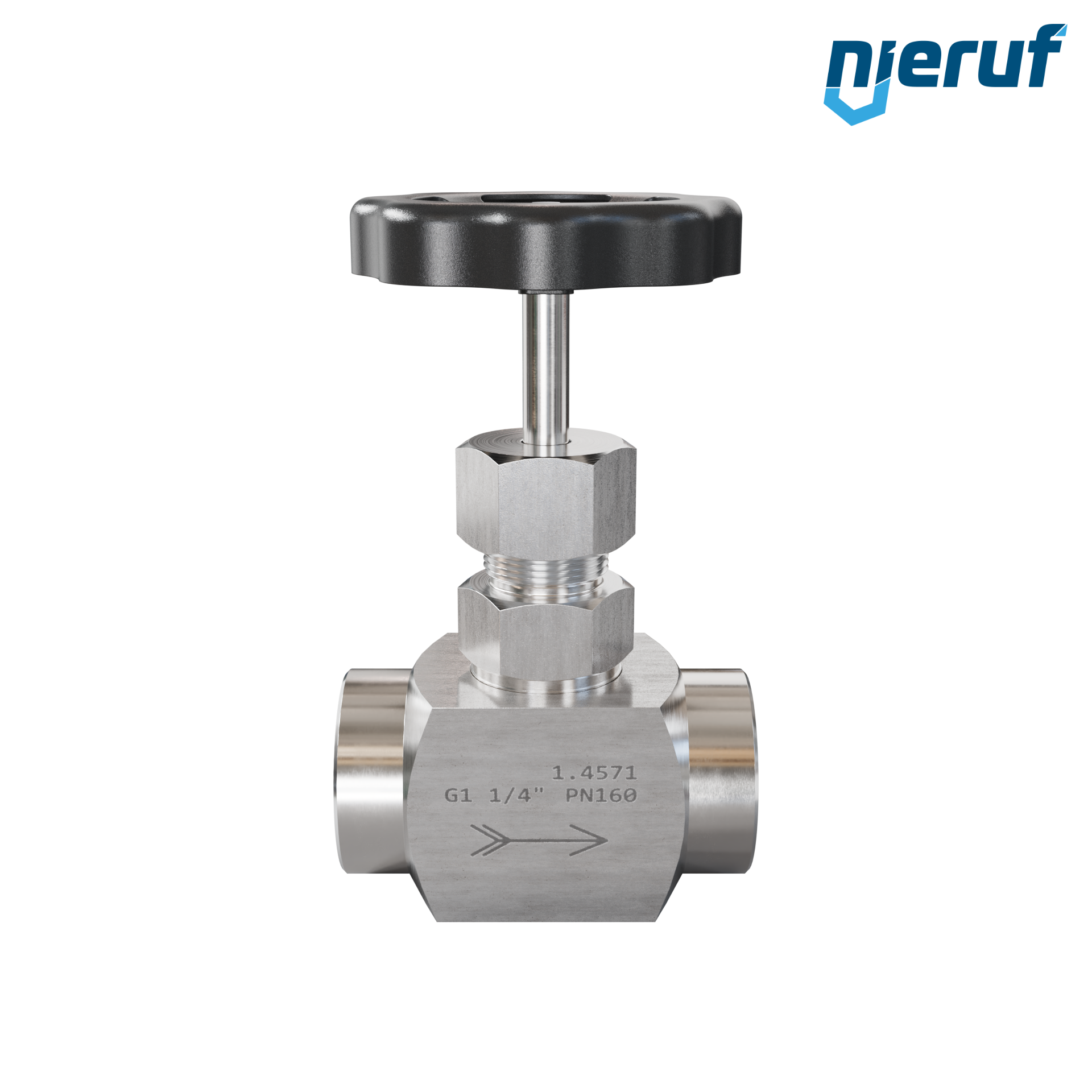 high pressure needle valve  1 1/4" inch NV01 stainless steel 1.4571