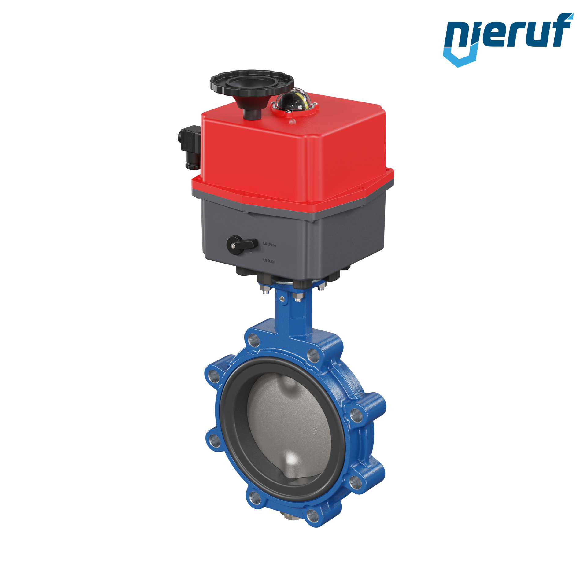 Butterfly valve DN 150 Lug type electric actuator 24-240V FPM