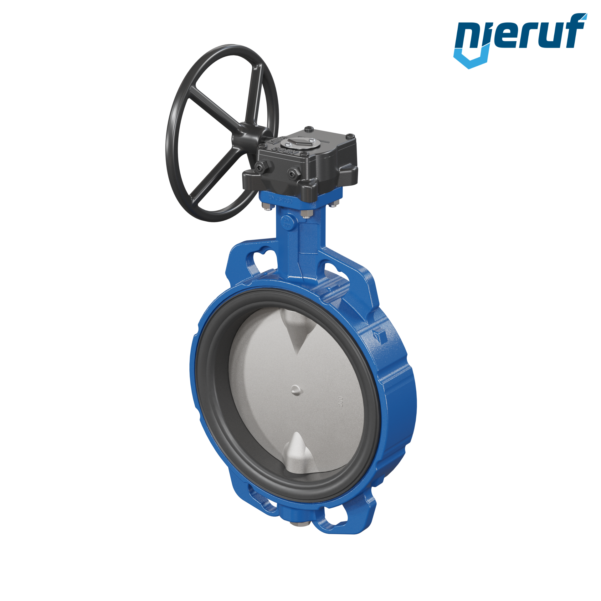 Butterfly valve AK01 DN 200 PN6-PN10-PN16 & ANSI150 DVGW-gas Worm gear