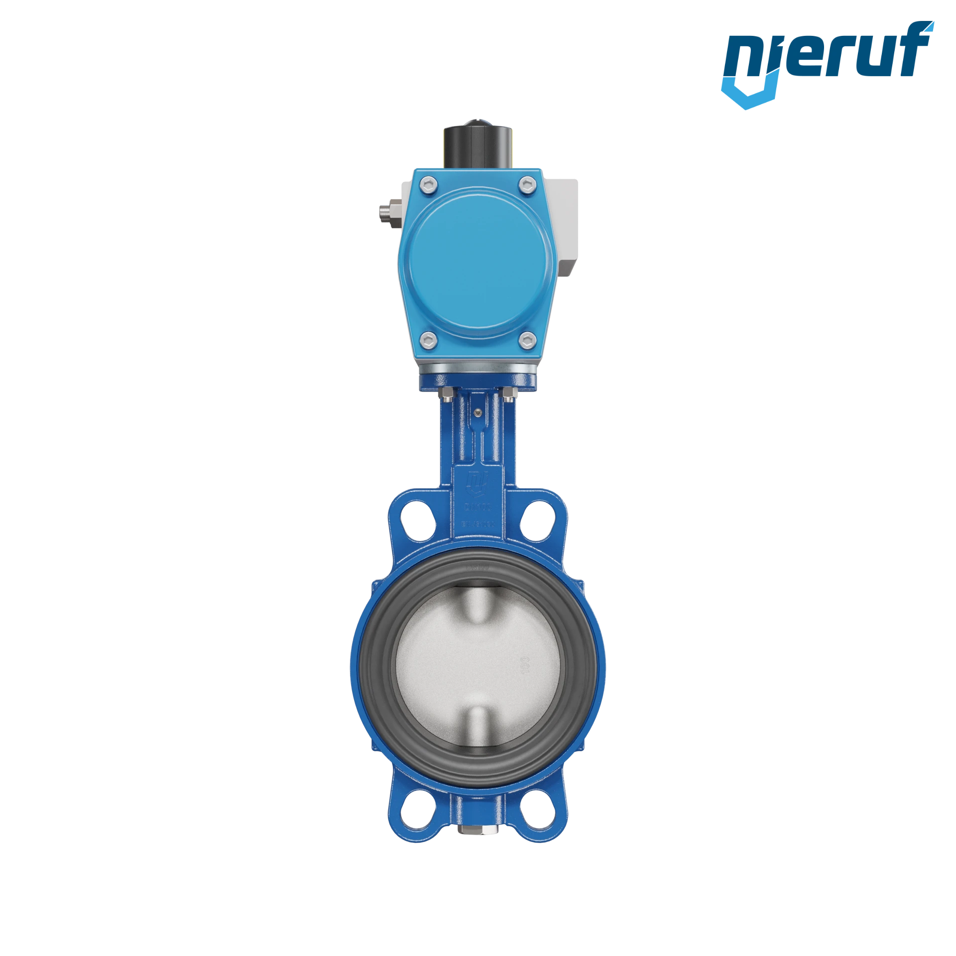 Butterfly valve DN 100 AK01 FPM pneumatic actuator double acting