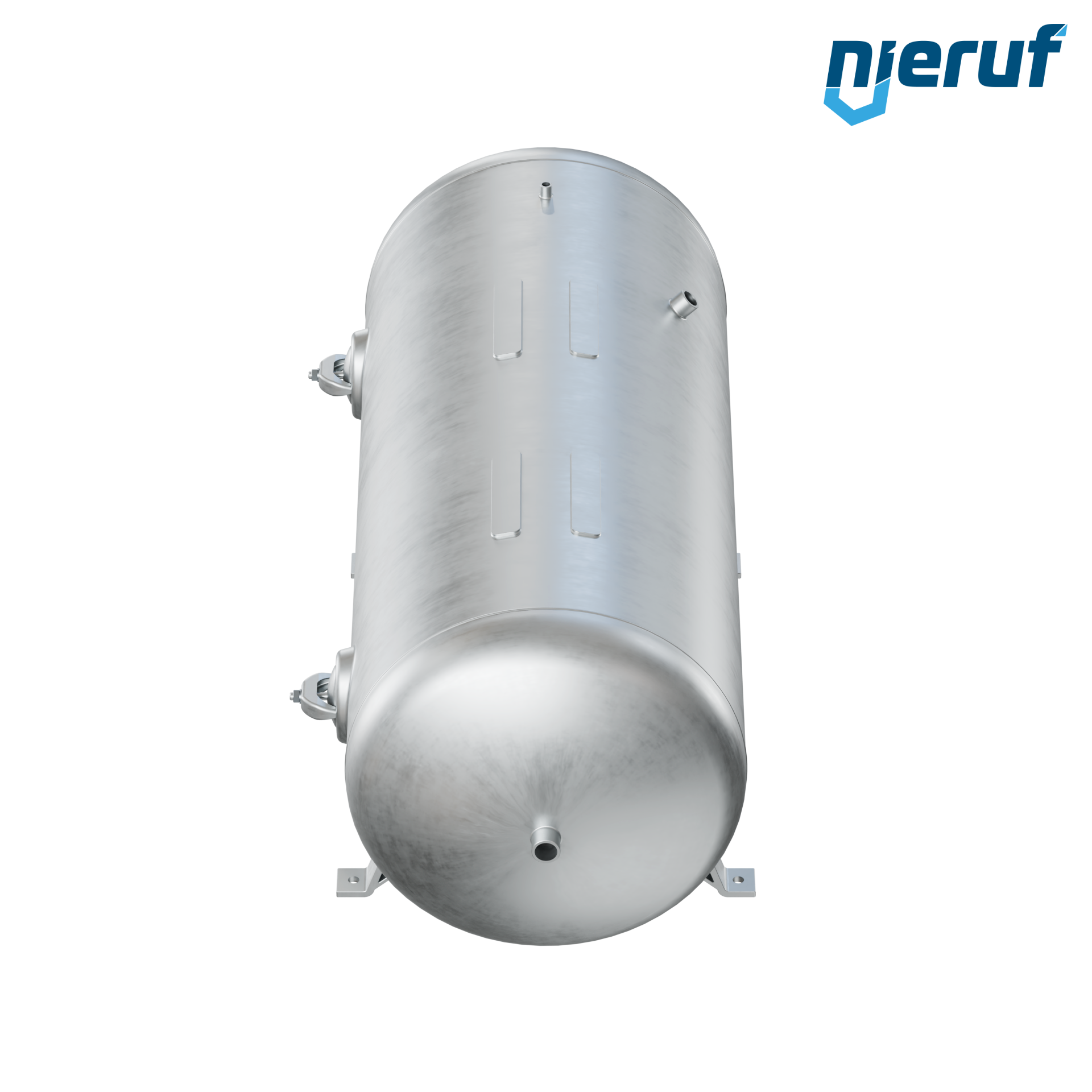 Pressure vessel horizontal BE01 1000 liter, 0-11 bar, steel primed