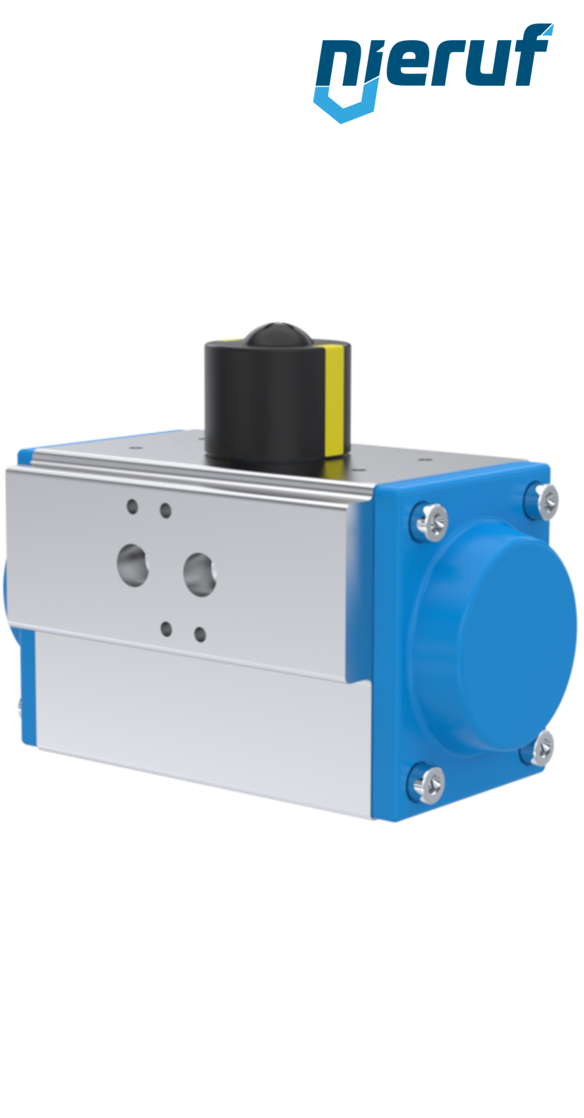 pneumatic actuator AN02 single acting, normally open high temperature  version GS-063 90° with 3 springs