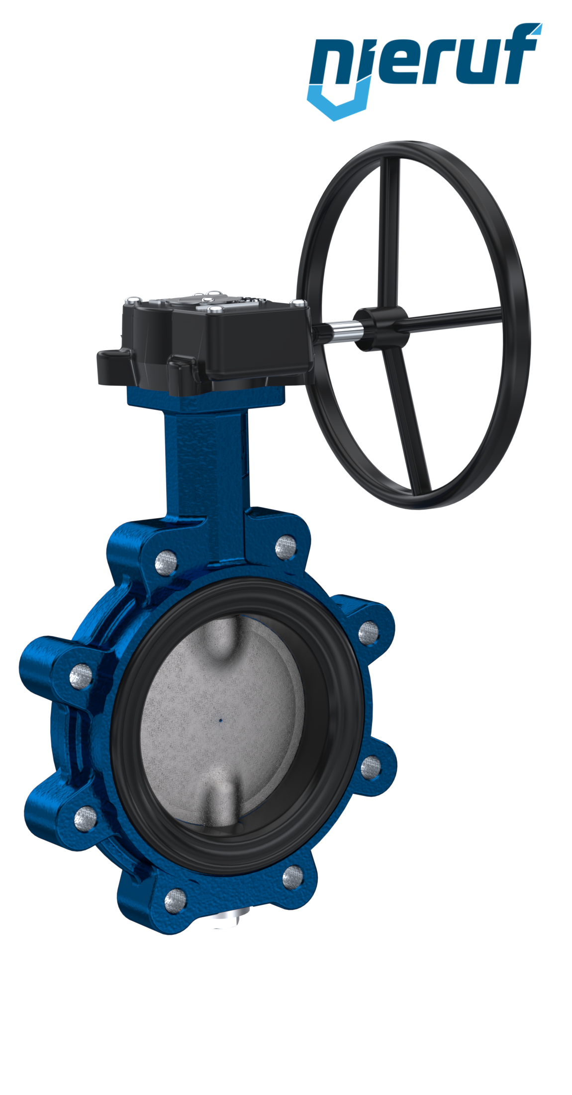 Butterfly valve AK02 DN 80 PN10-PN16 FDA Worm gear