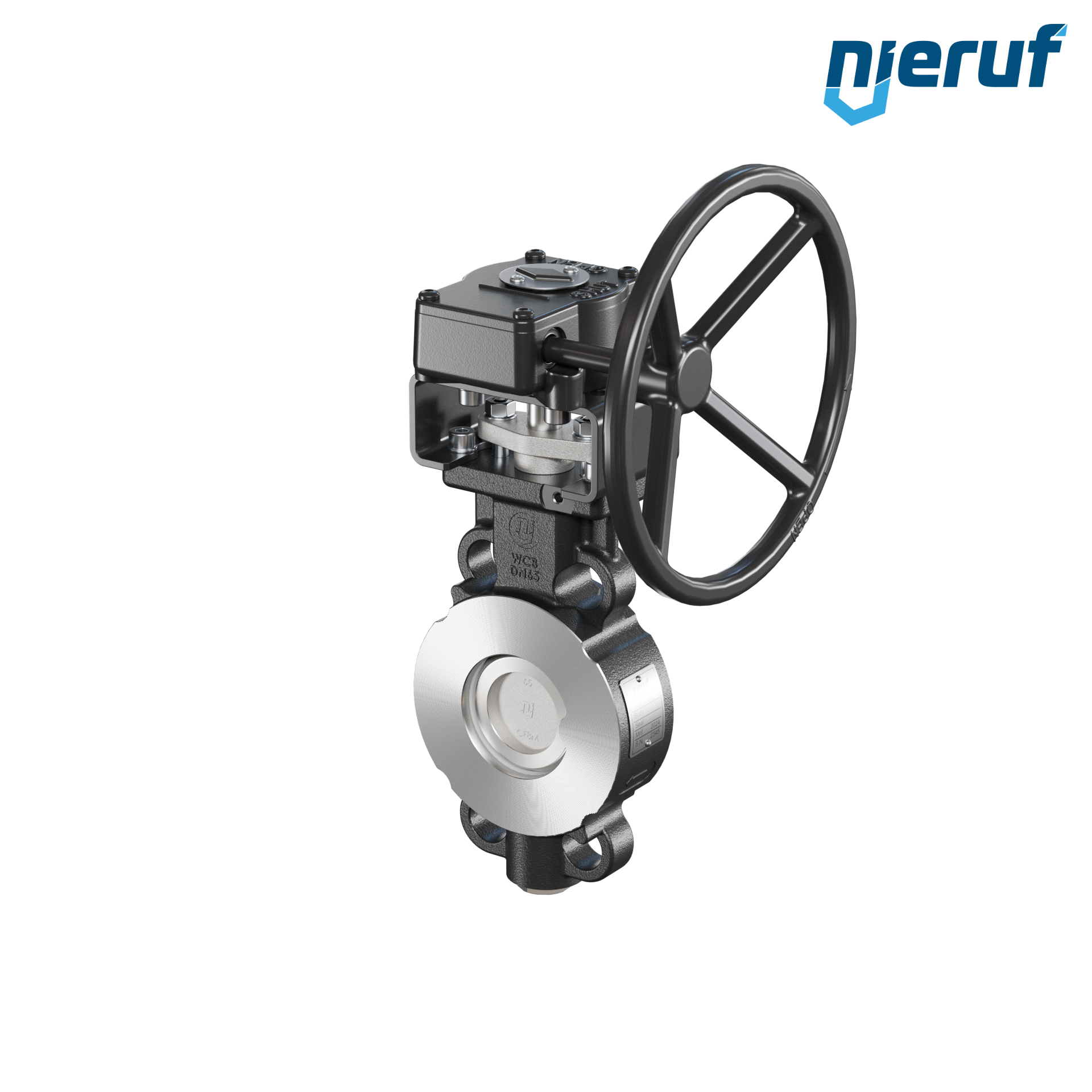 Double offset butterfly-valve AK11 DN 65 PN10-40 ANSI150-300 worm gear