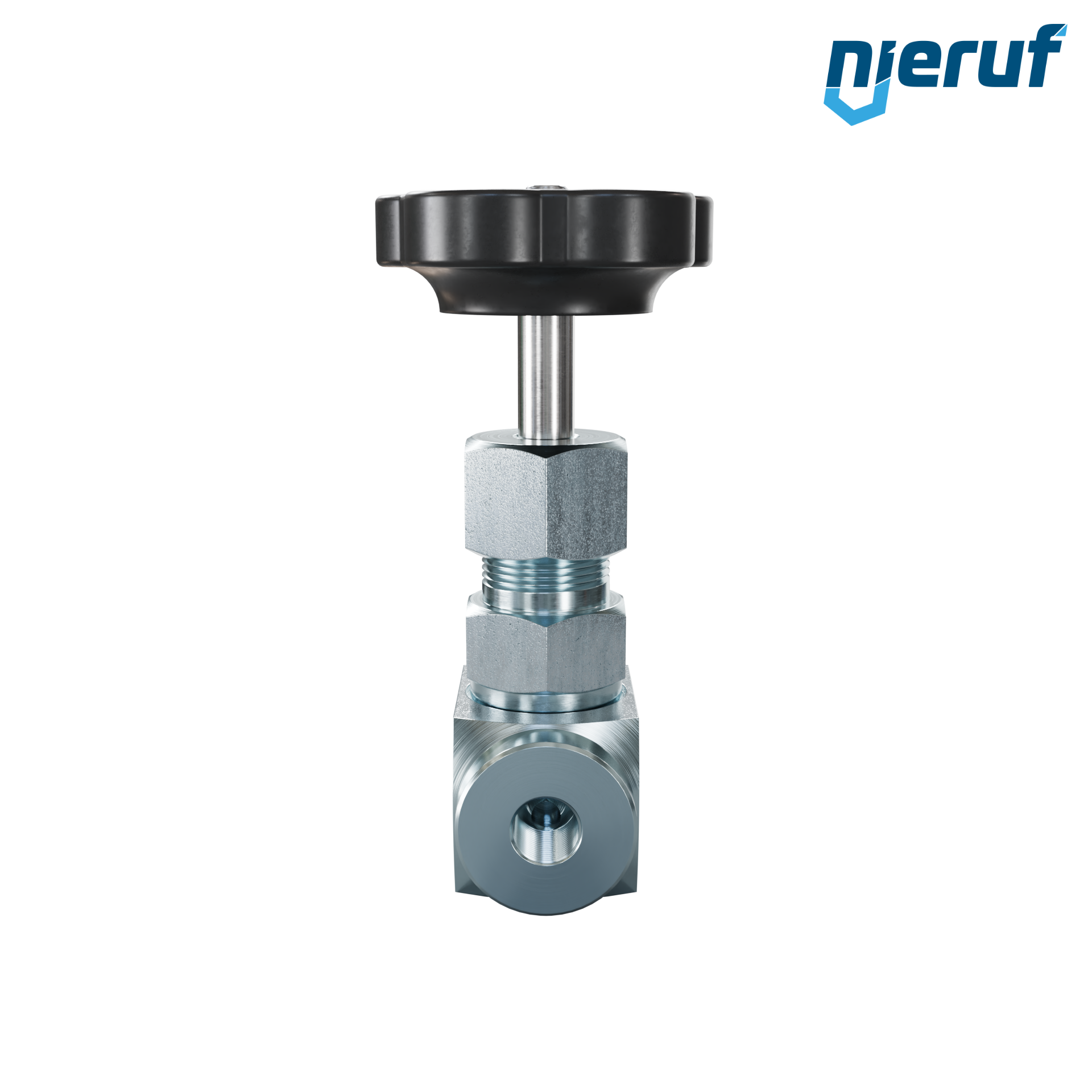 needle valve  1/8" inch NV01 steel (blue galvanized)