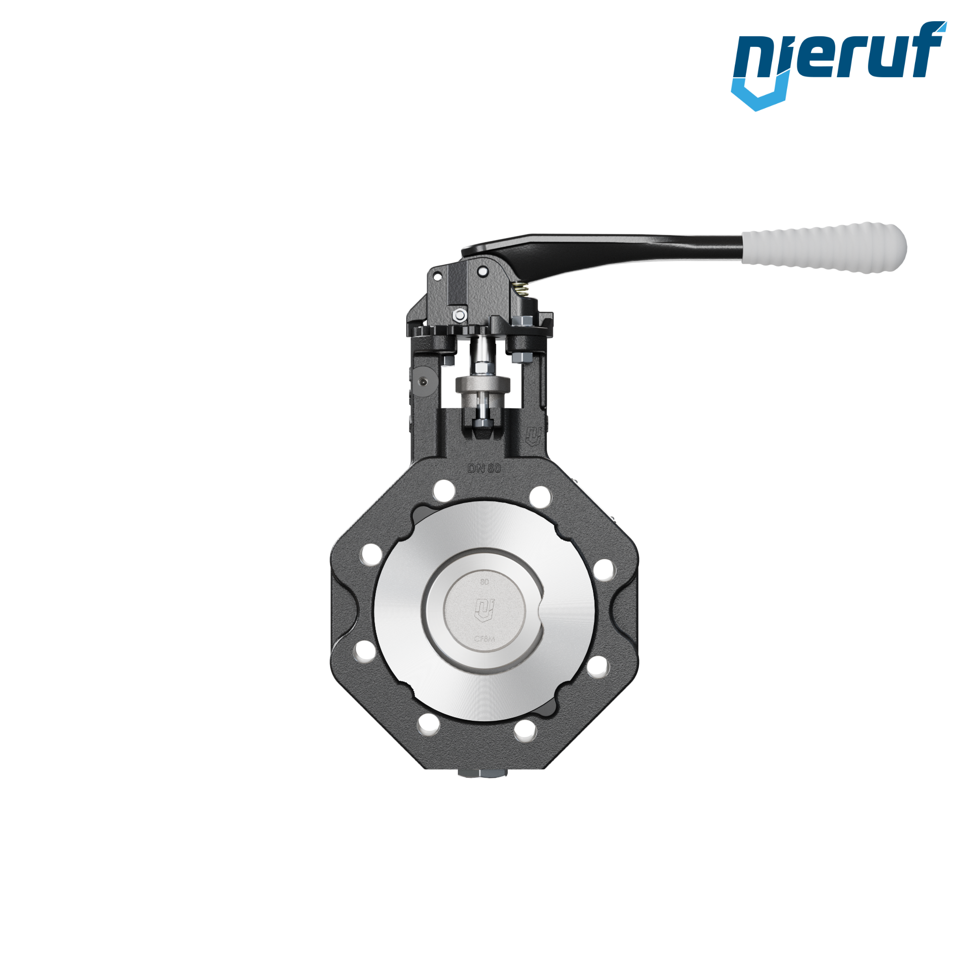 Double offset butterfly-valve AK12 DN 80 ANSI150 lever