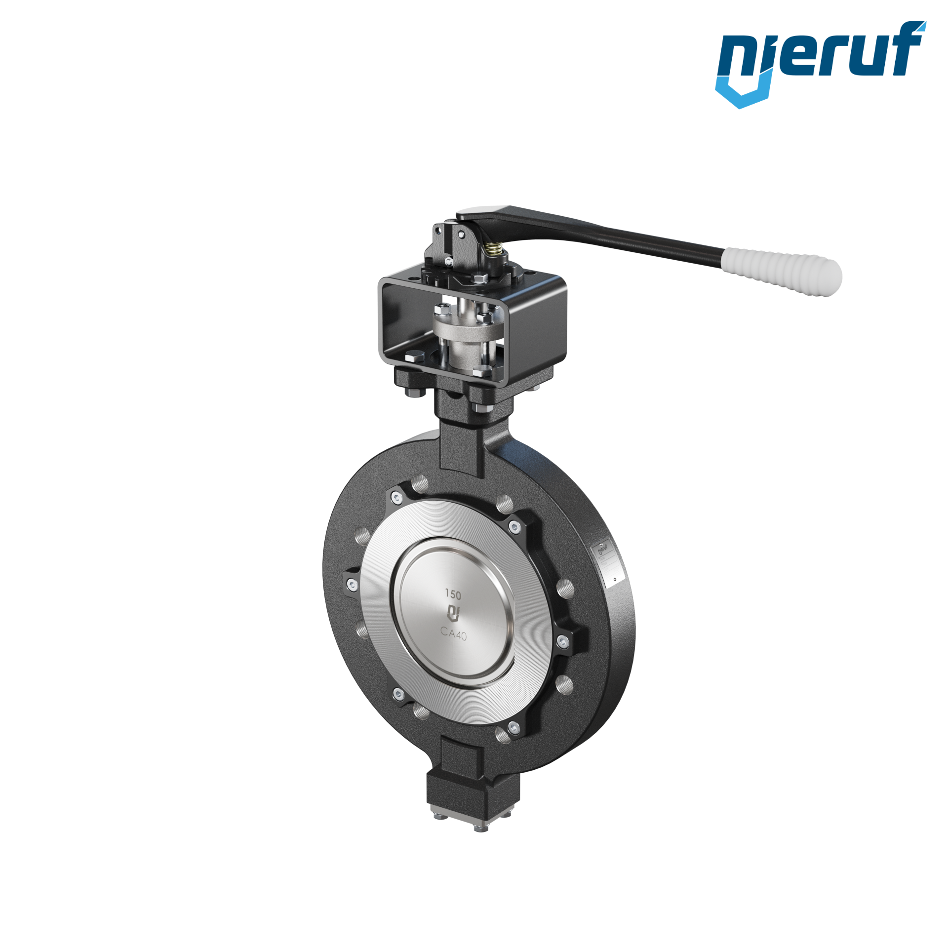 Double offset butterfly-valve AK12 DN 150 ANSI150 lever