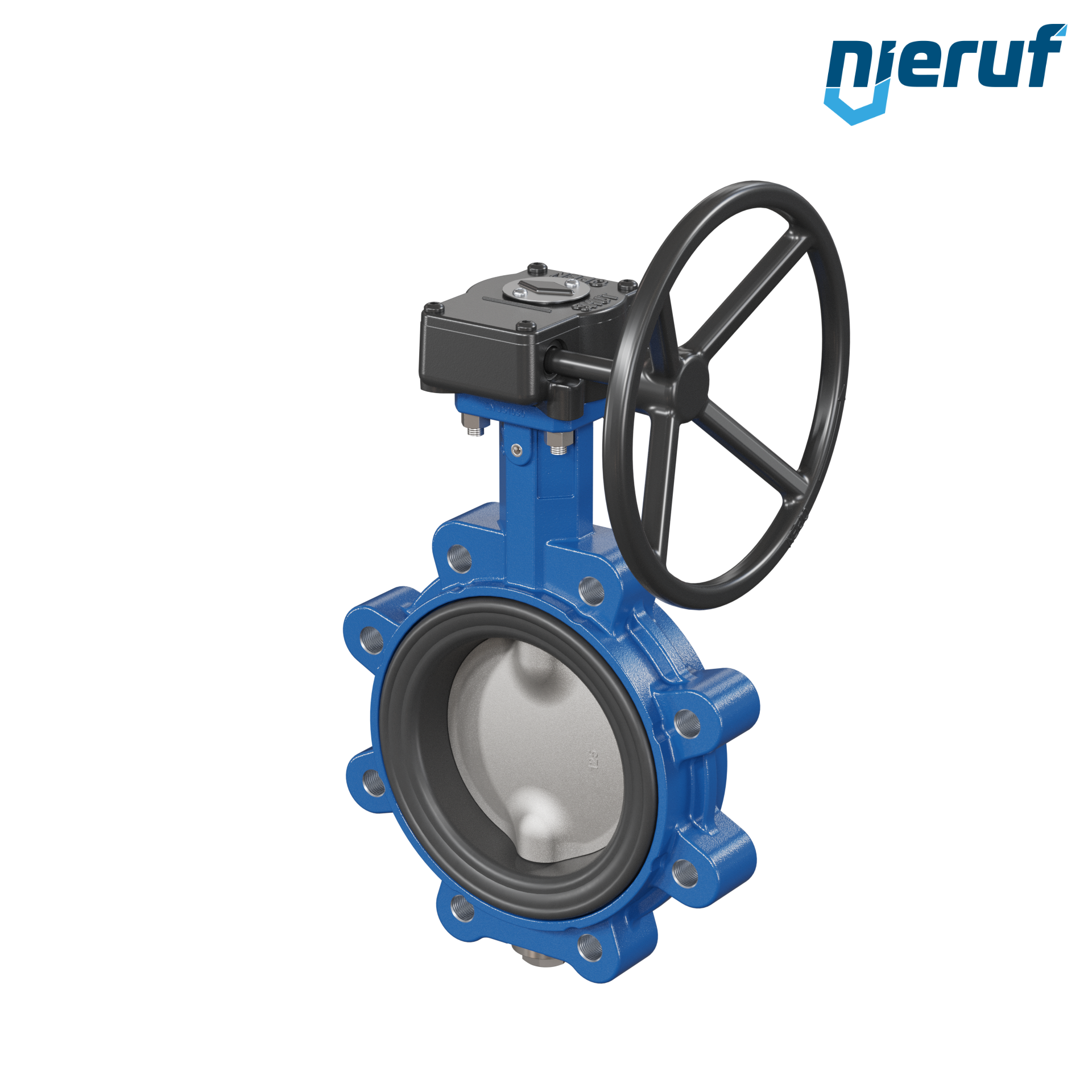 Butterfly valve AK02 DN 125 PN10-PN16 DVGW-gas Worm gear