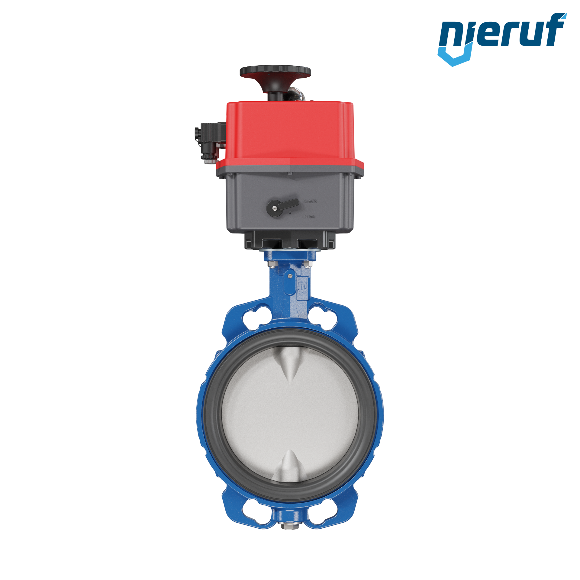 Butterfly valve DN 200 Wafer type electric actuator 24-240V DVGW drinking water