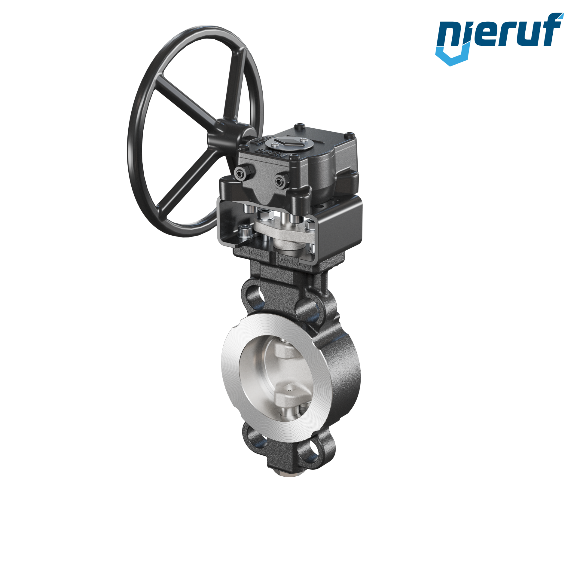 Double offset butterfly-valve AK11 DN 65 PN10-40 ANSI150-300 worm gear