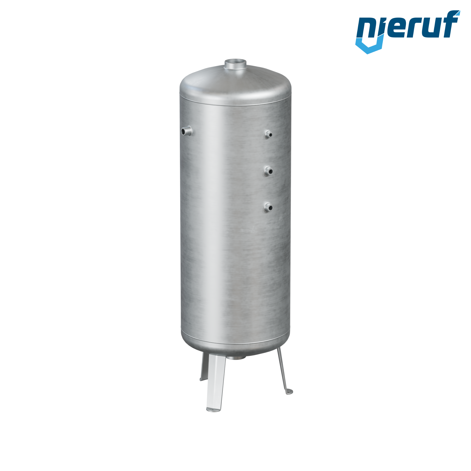 Pressure vessel vertical BE01 90 liter, 0-16 bar, steel primed