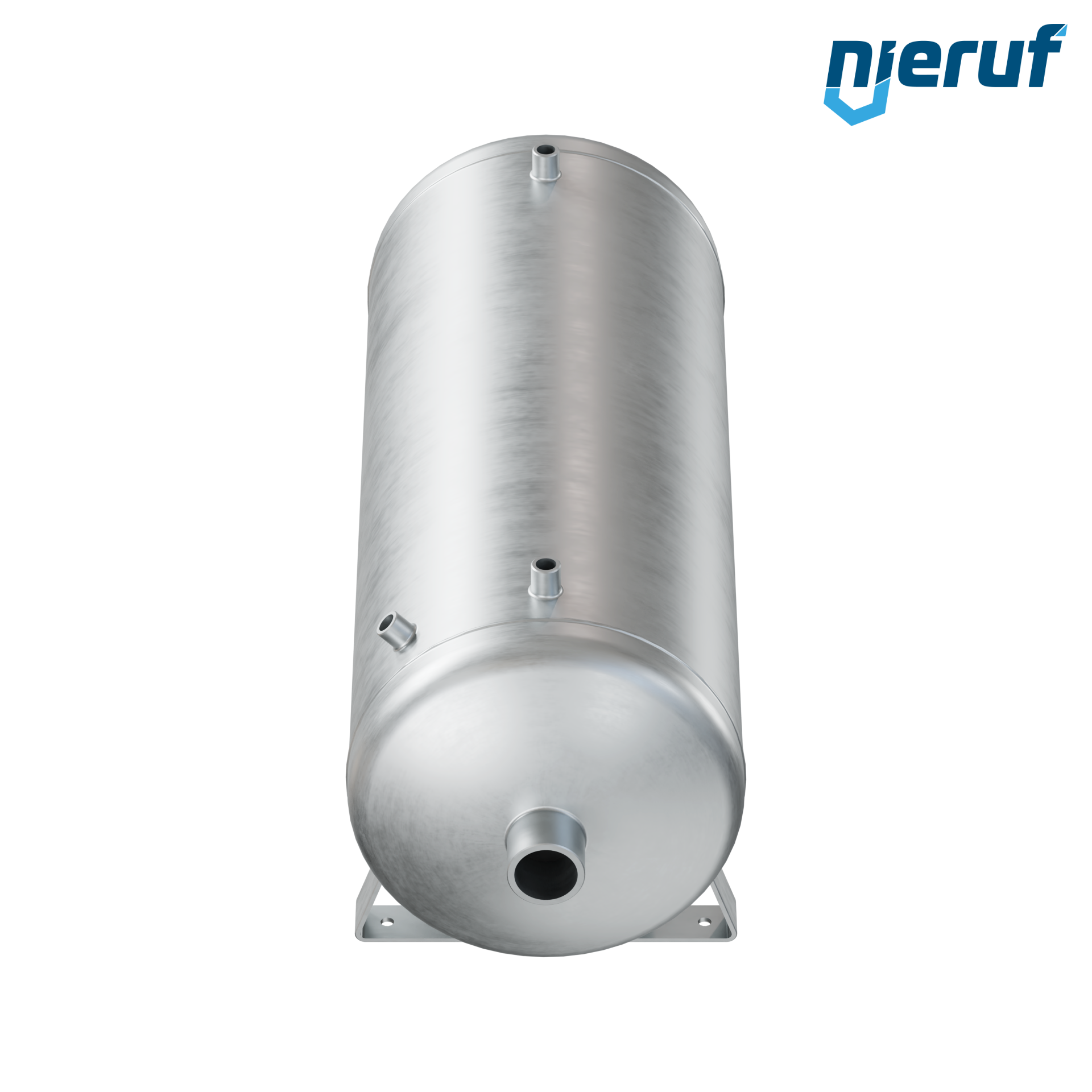 Pressure vessel horizontal BE01 90 liter, 0-16 bar, steel primed