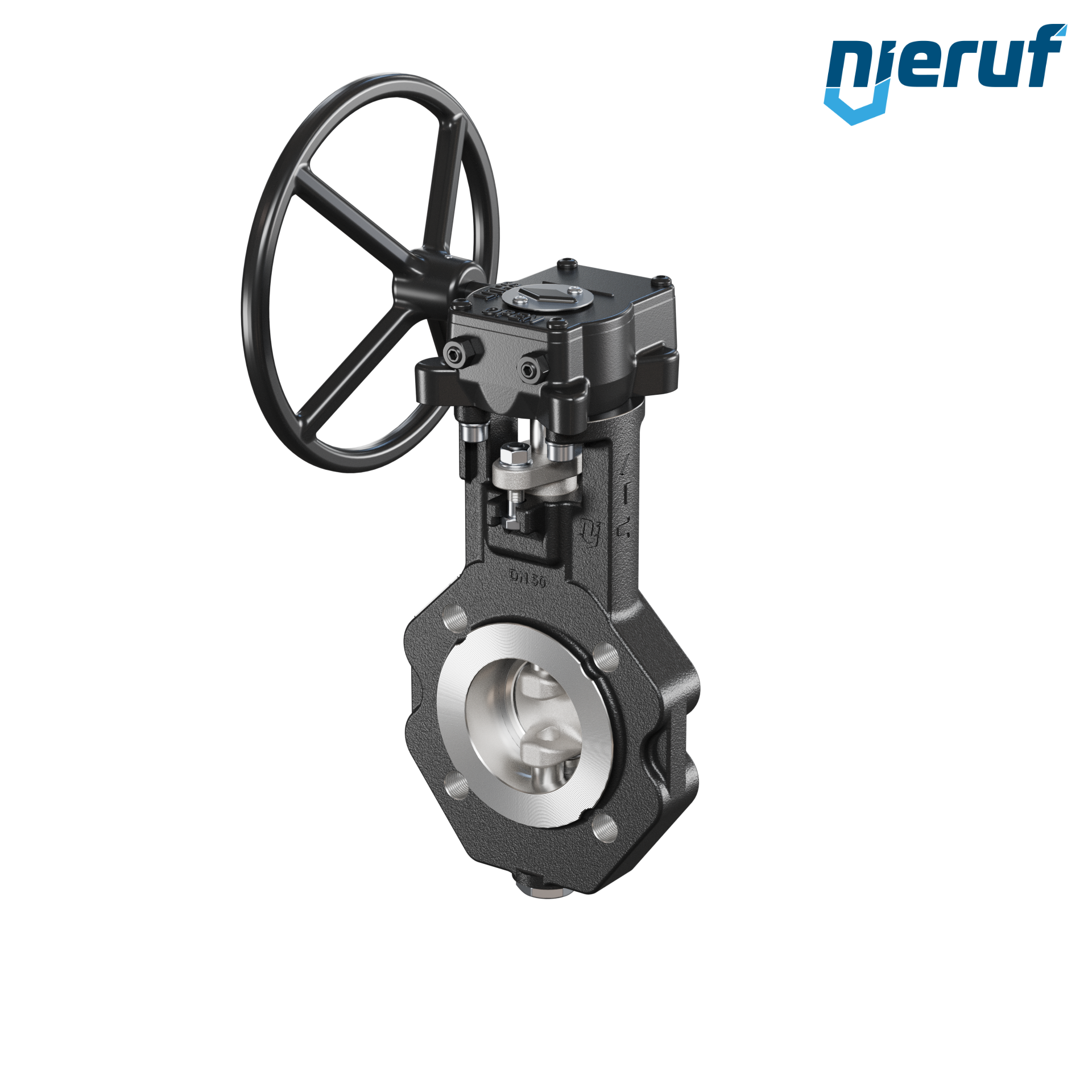 Double offset butterfly-valve AK12 DN 50 PN10-40 worm gear