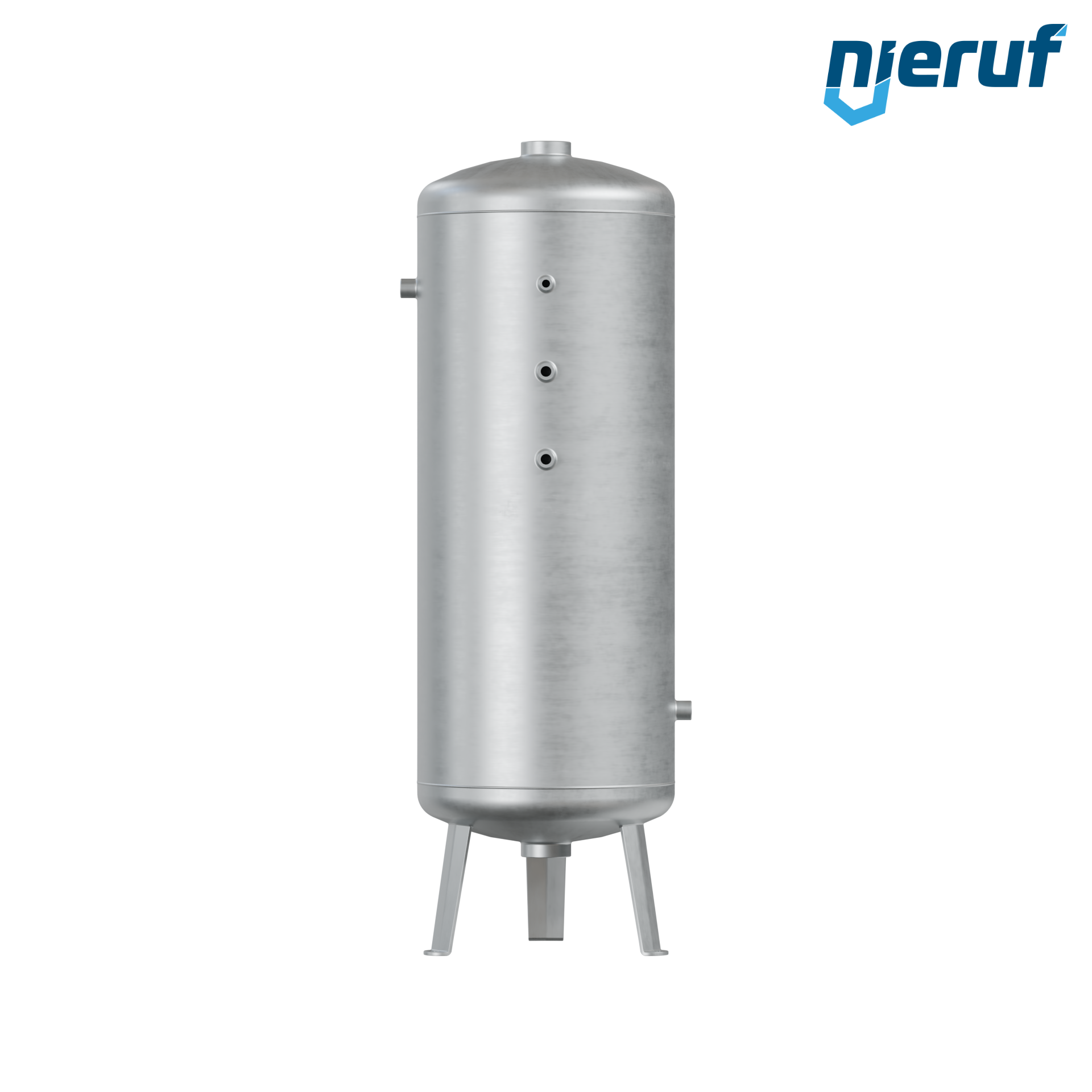 Pressure vessel vertical BE01 90 liter, 0-11 bar, steel galvanized