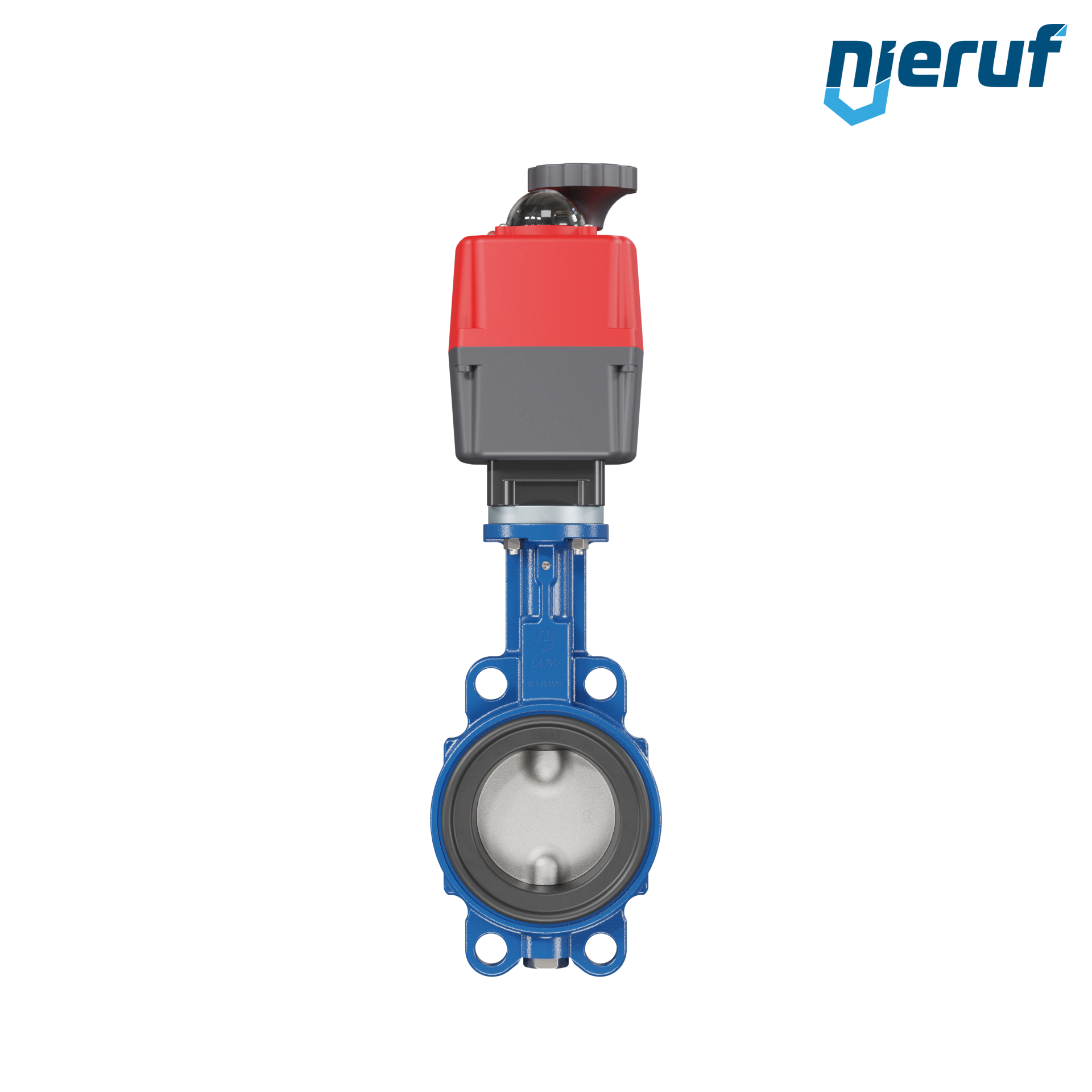 Butterfly valve DN 80 Wafer type electric actuator 24-240V DVGW gas