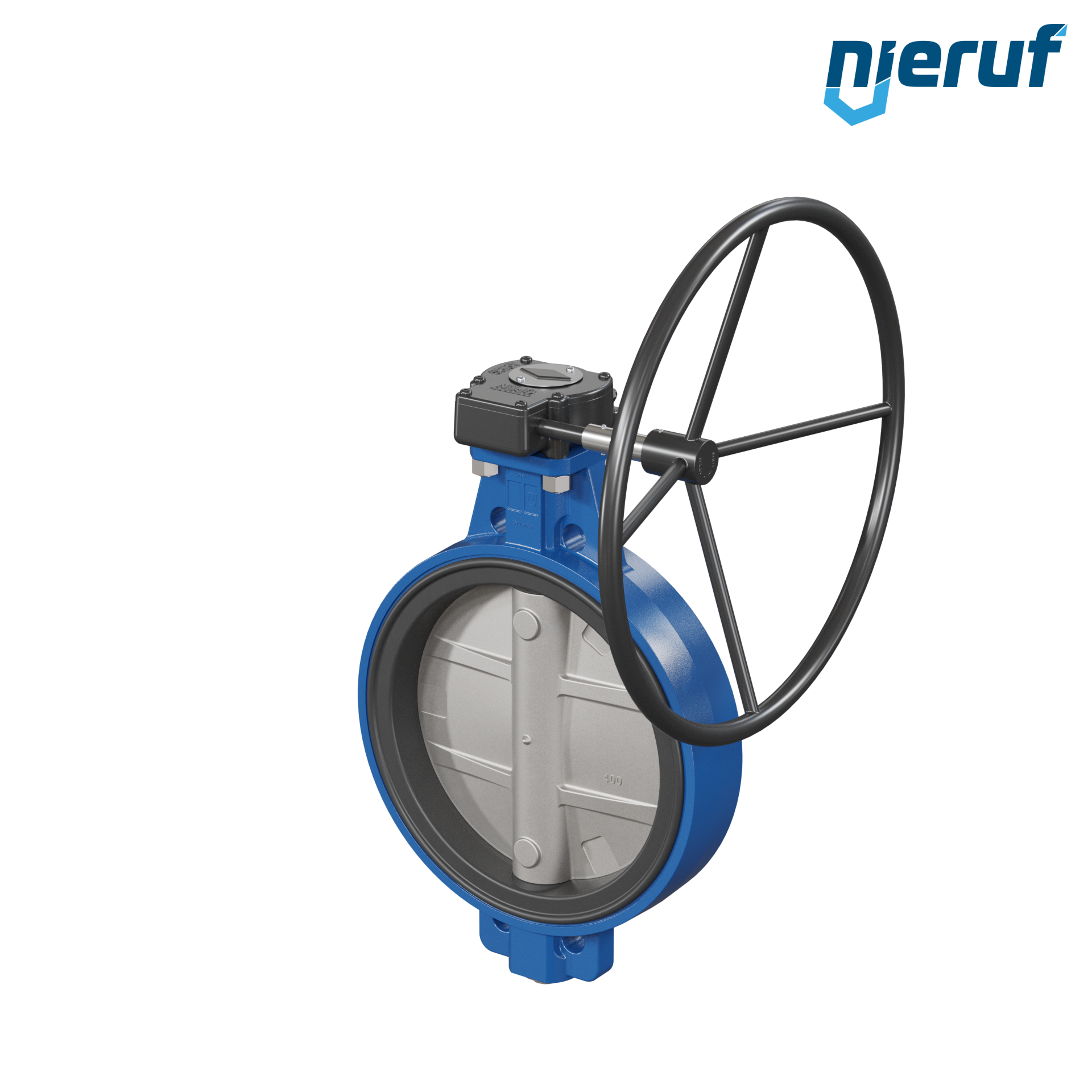 Butterfly valve AK01 DN 400 PN10-PN16 DVGW-gas Worm gear