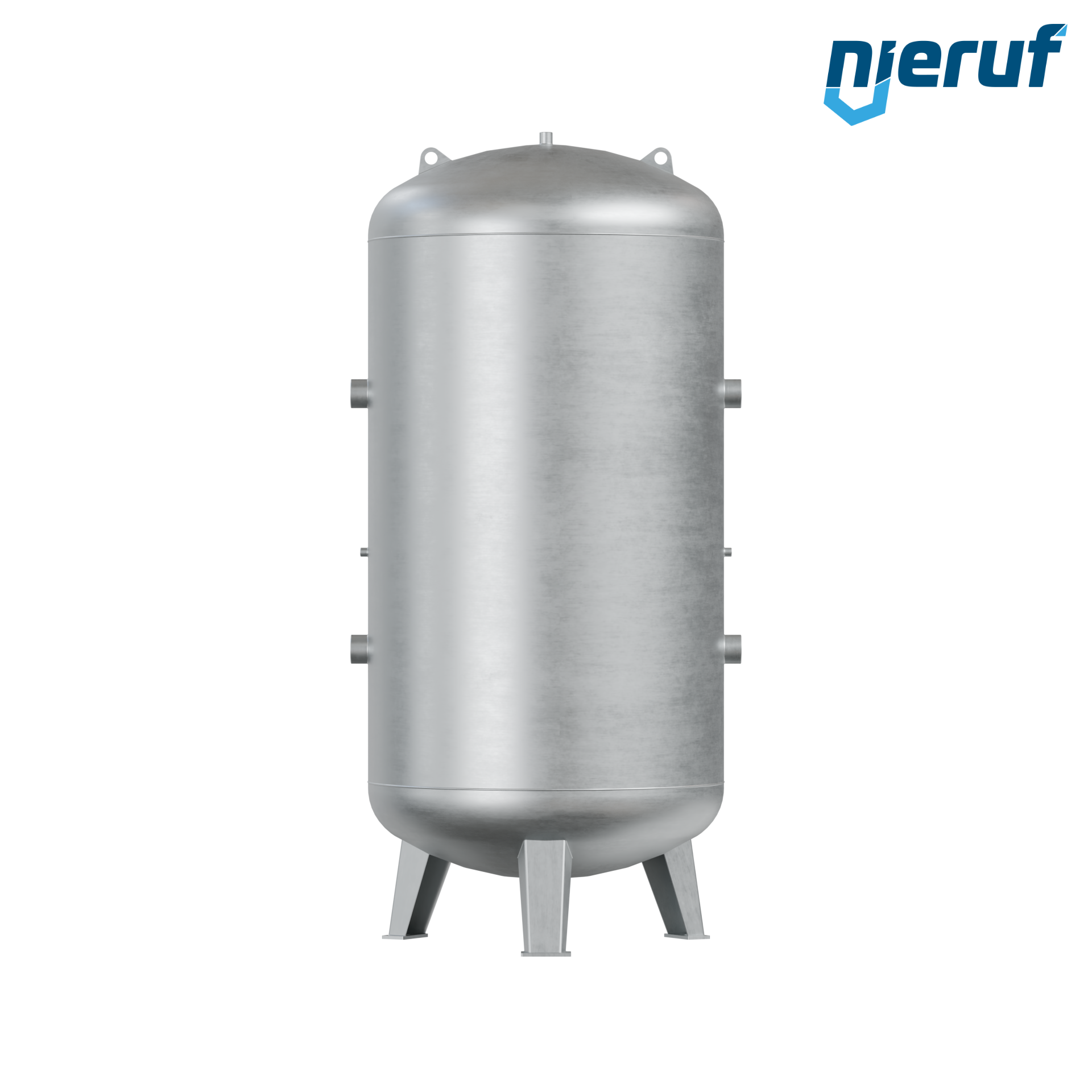 Vacuum vessel vertical BE03 2000 liter, -1-3 bar, steel primed