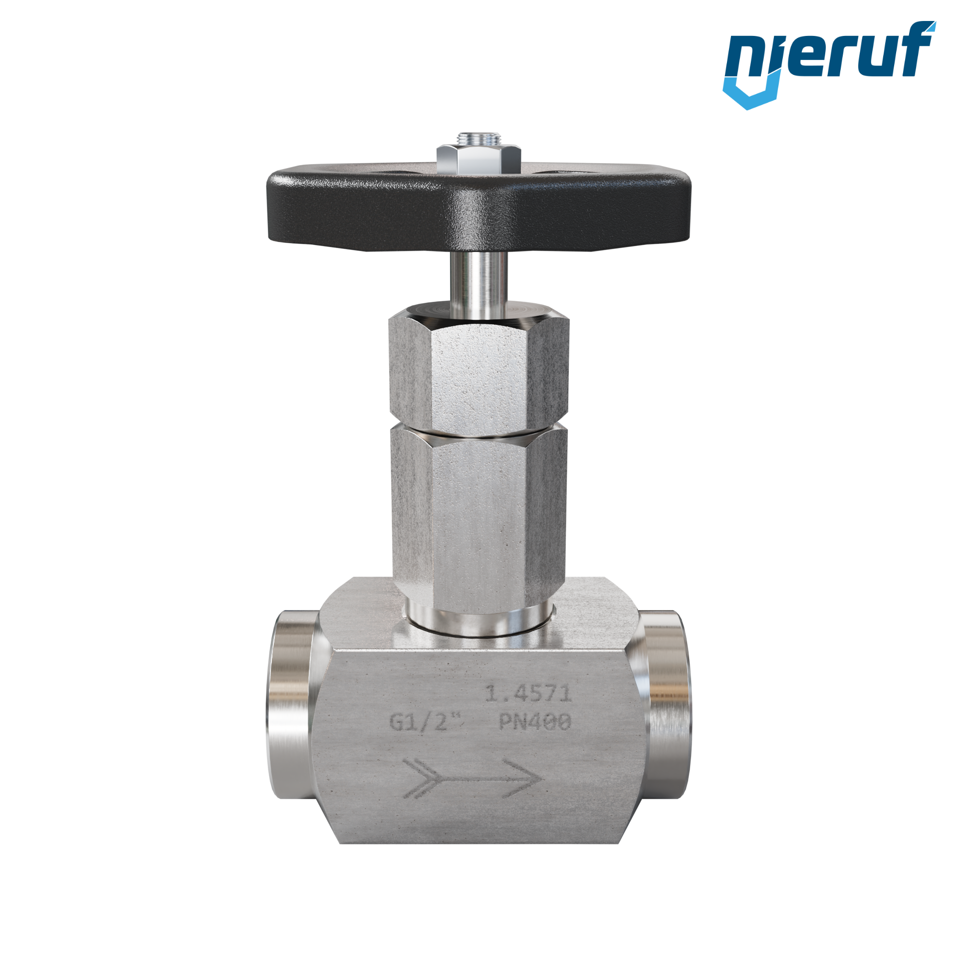 needle valve for steam 1/2" inch NV03 stainless steel 1.4571