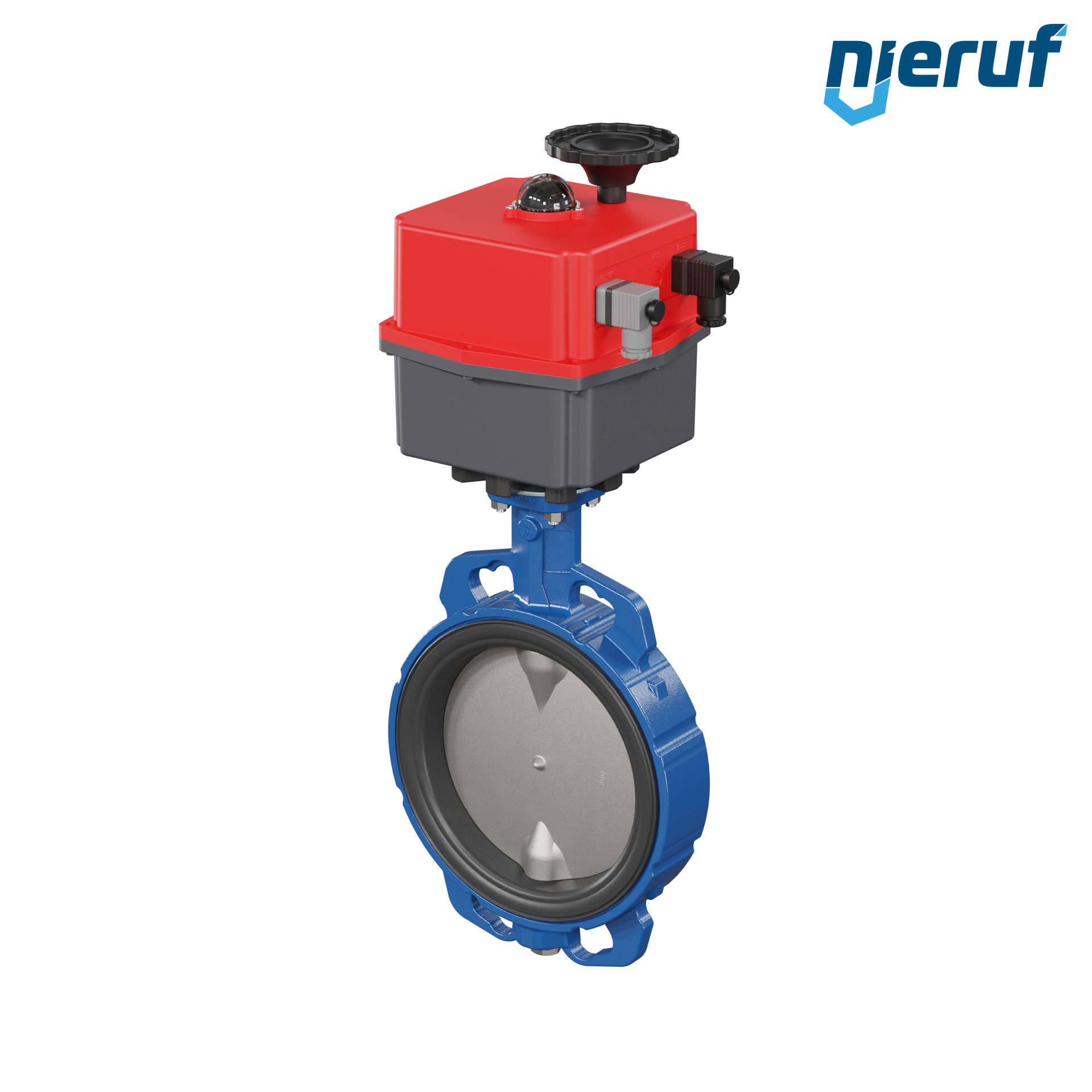 Butterfly valve DN 200 Wafer type electric actuator 24-240V DVGW drinking water