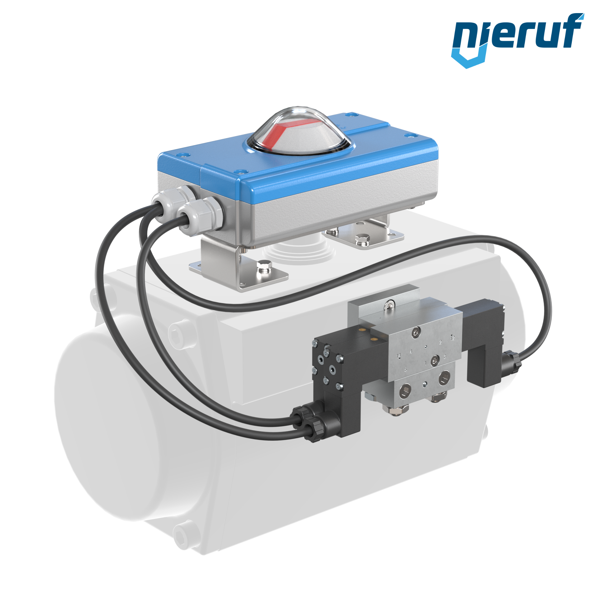 Positioner PS01 for pneumatic actuators double acting with safety function air volume less than 5 l