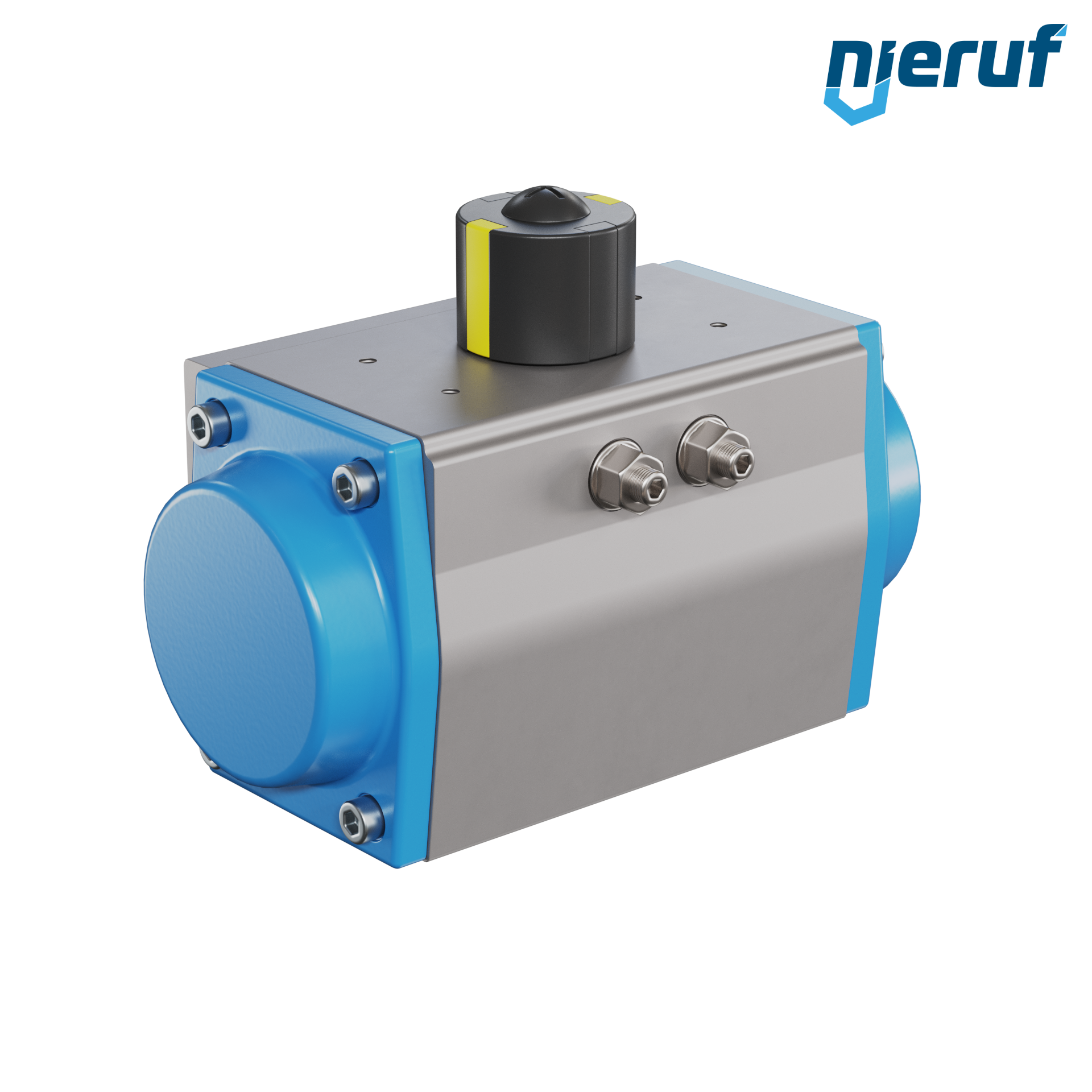 pneumatic actuator AN02 single acting, normally open high temperature version GS-075 90° with 10 springs