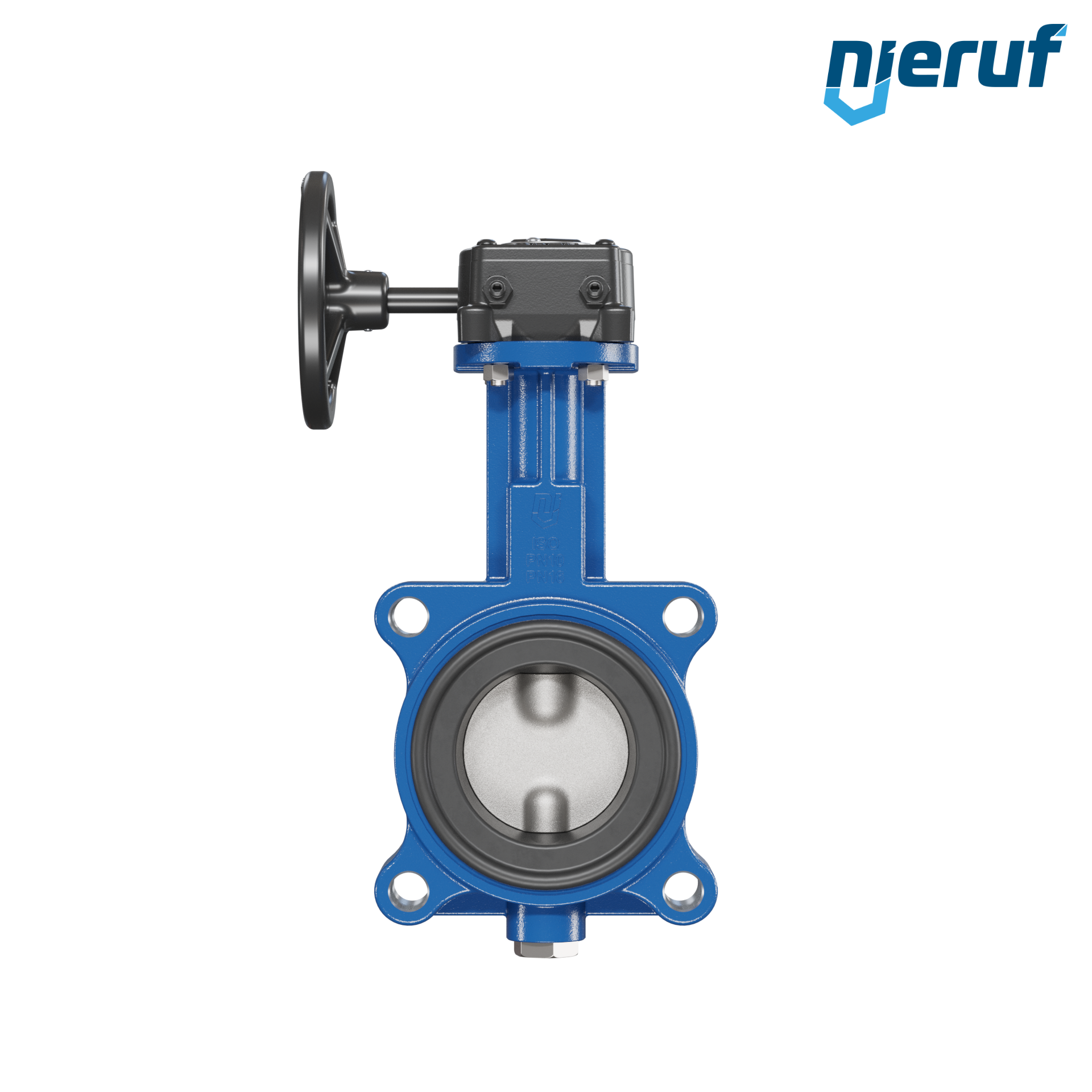 Butterfly valve AK02 DN 65 PN10-PN16 DVGW-gas Worm gear