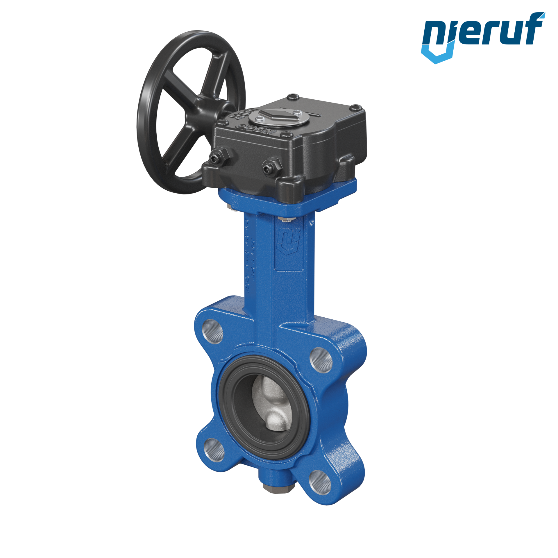 Butterfly valve AK02 DN 32 PN10-PN16 DVGW-gas Worm gear