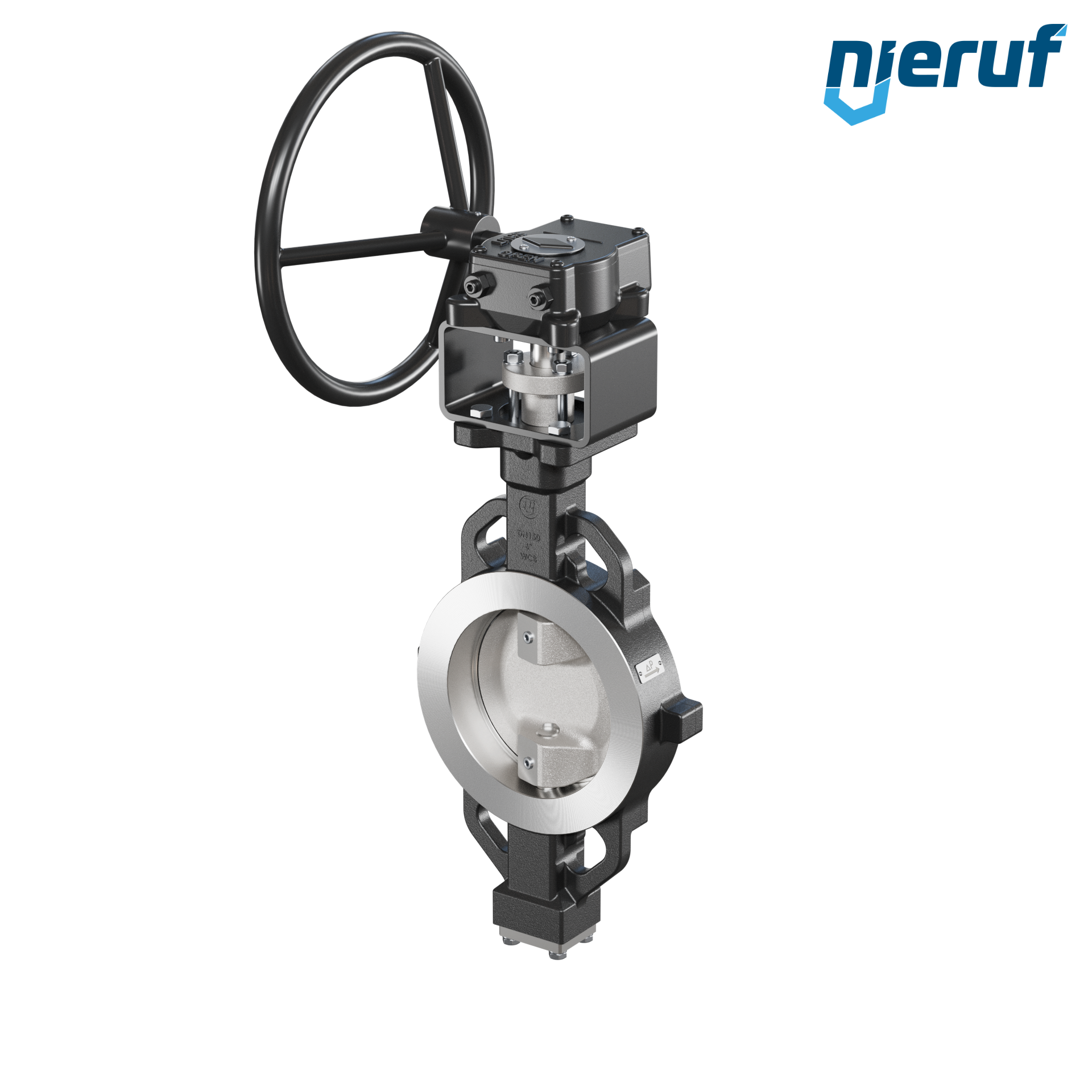 Double offset butterfly-valve AK11 DN 150 PN10-40 ANSI150-300 worm gear