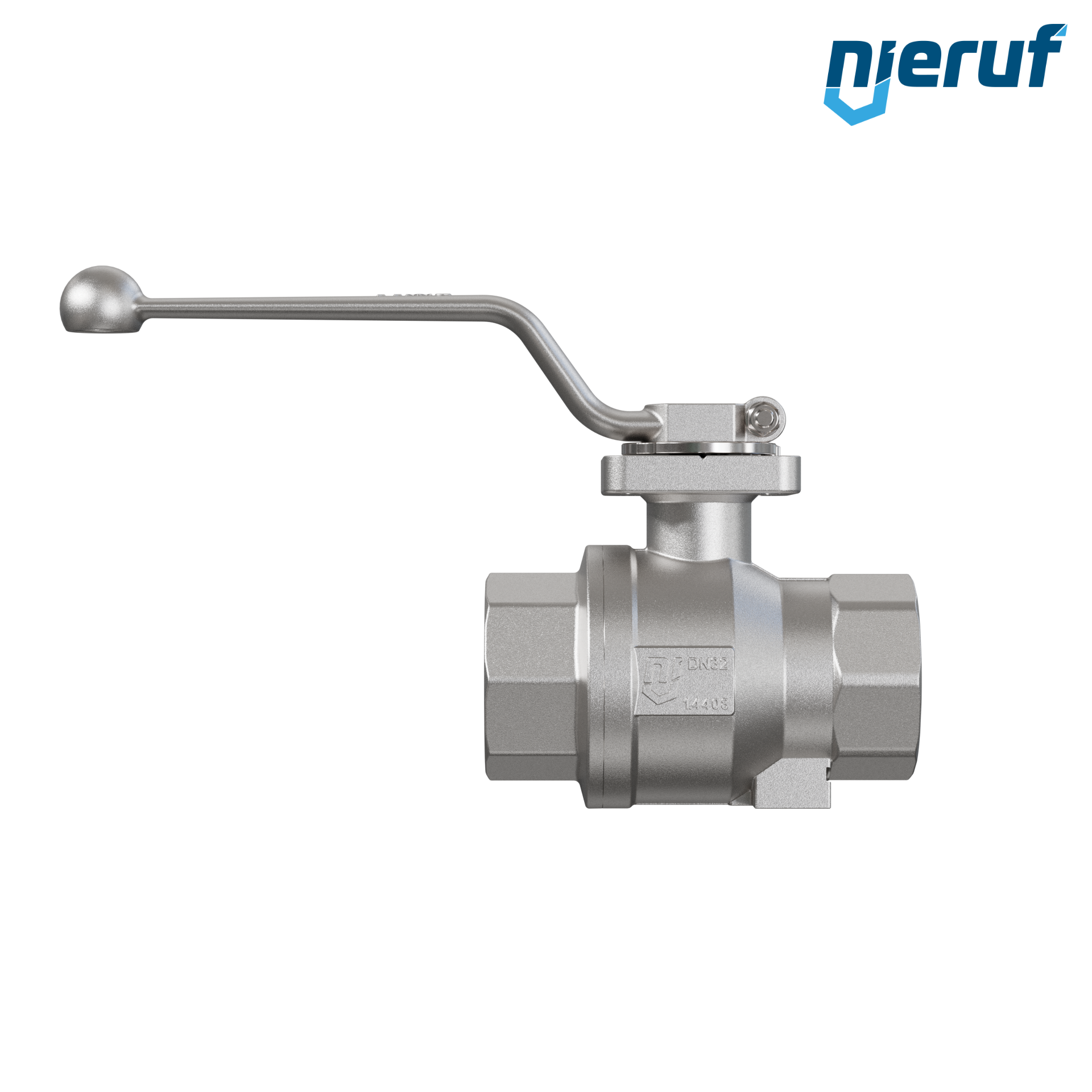 Oxygen ball valve DN32 - 1 1/4" inch GK06 stainless steel