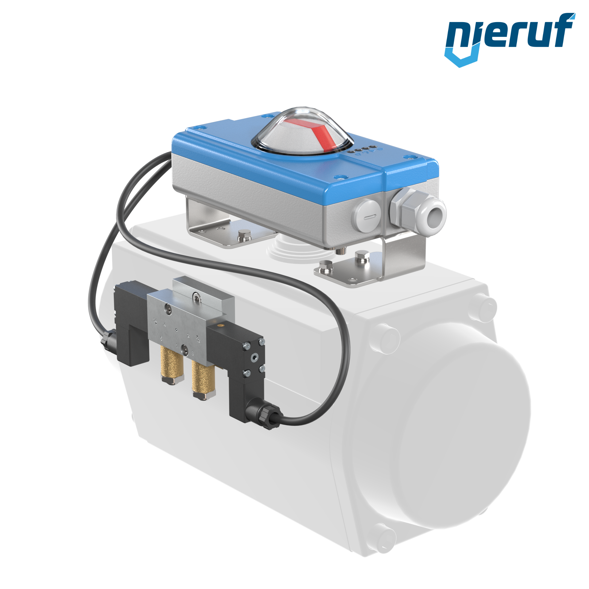 Positioner PS01 for pneumatic actuators double acting air volume less than 5 l