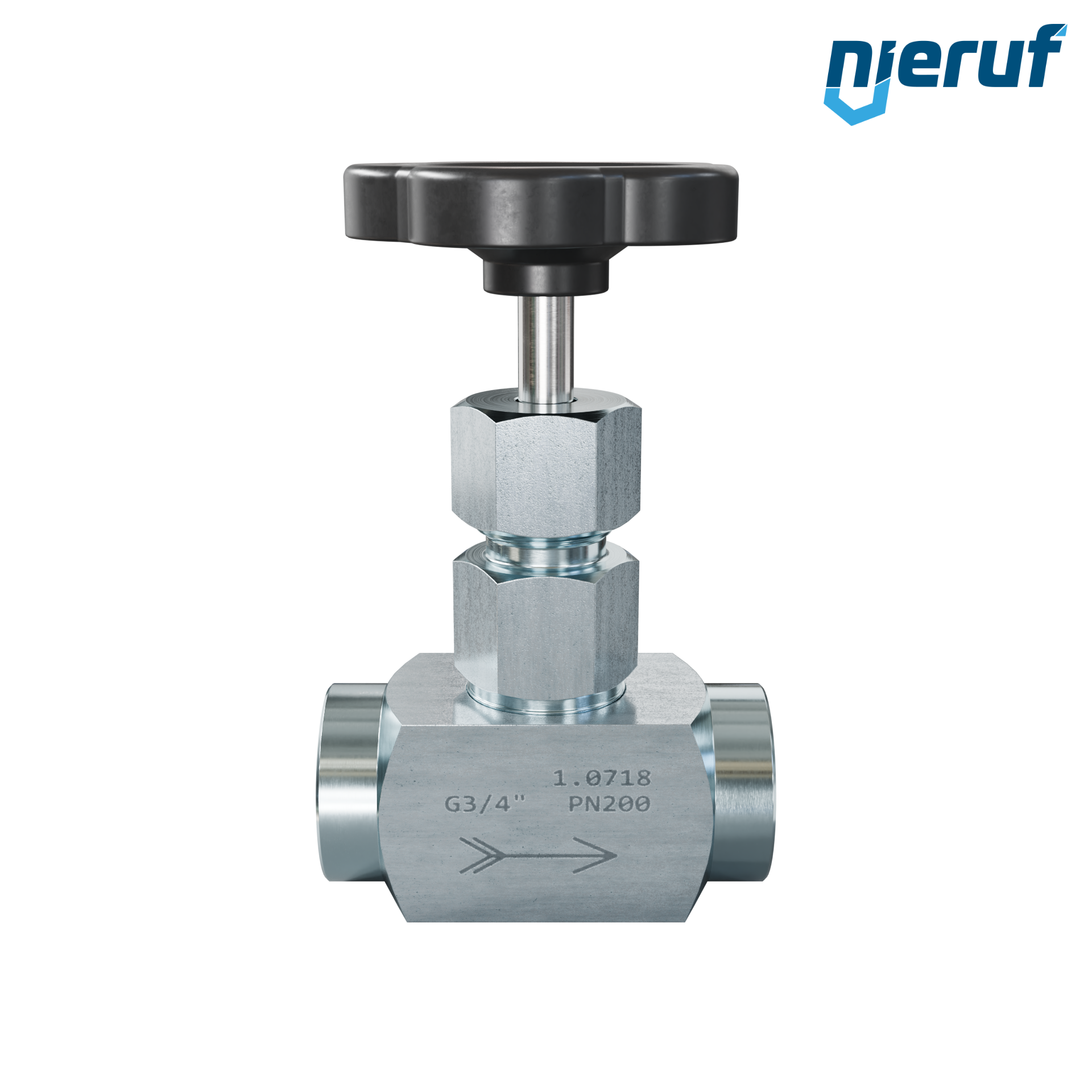 needle valve  3/4" inch NV01 steel (blue galvanized)