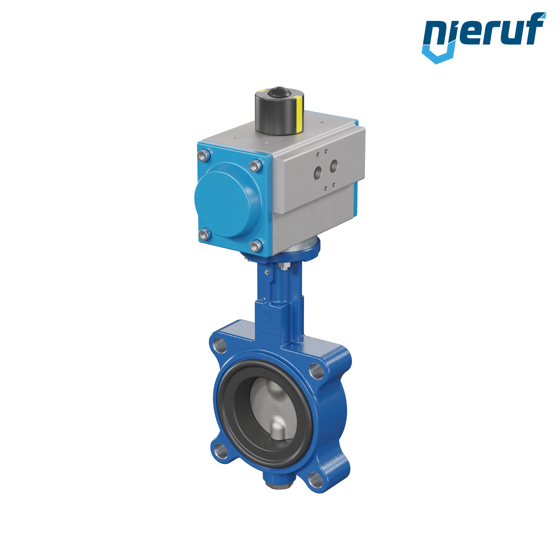 Butterfly valve DN 65 AK02 FPM pneumatic actuator double acting