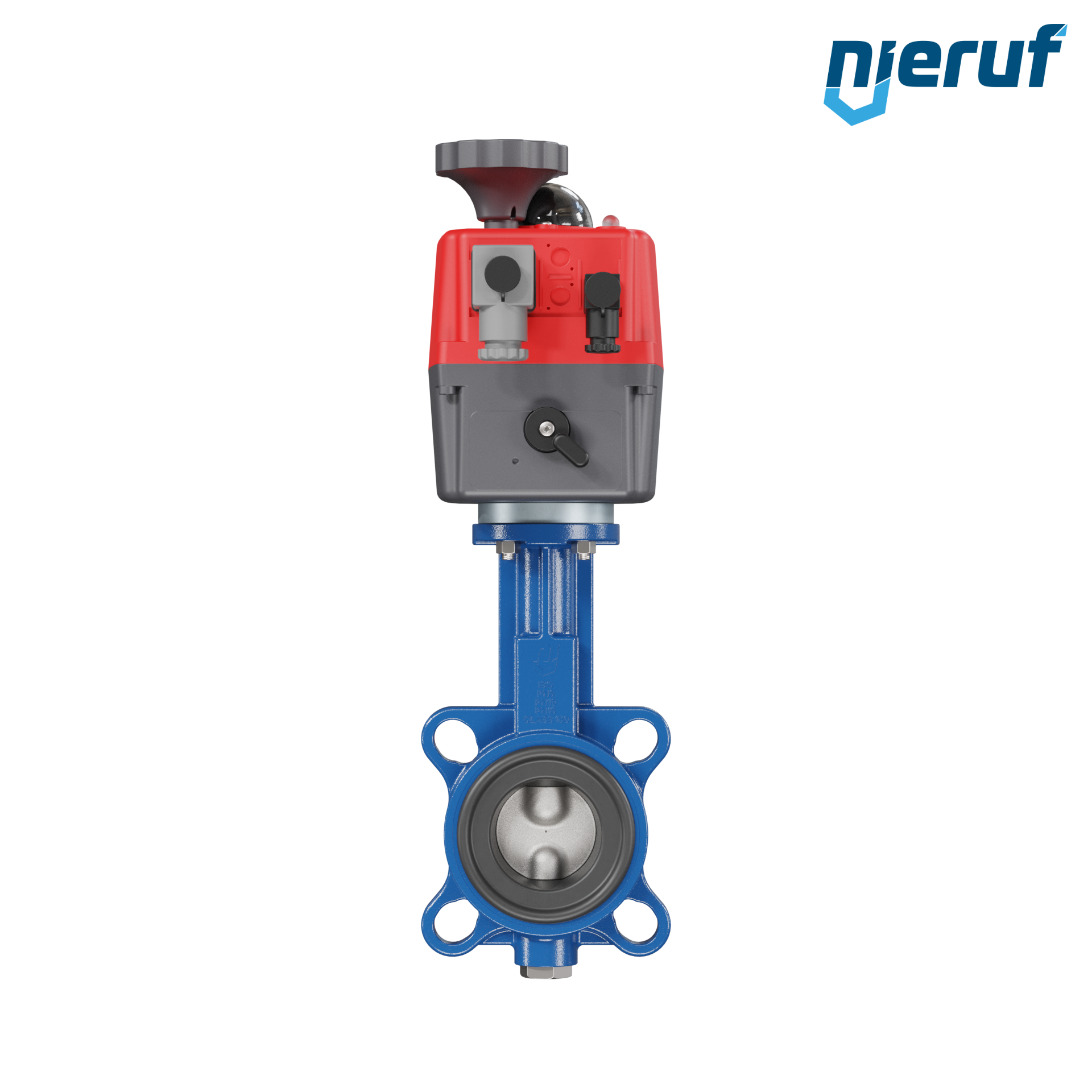 Butterfly valve DN 50 Wafer type electric actuator 24-240V DVGW drinking water