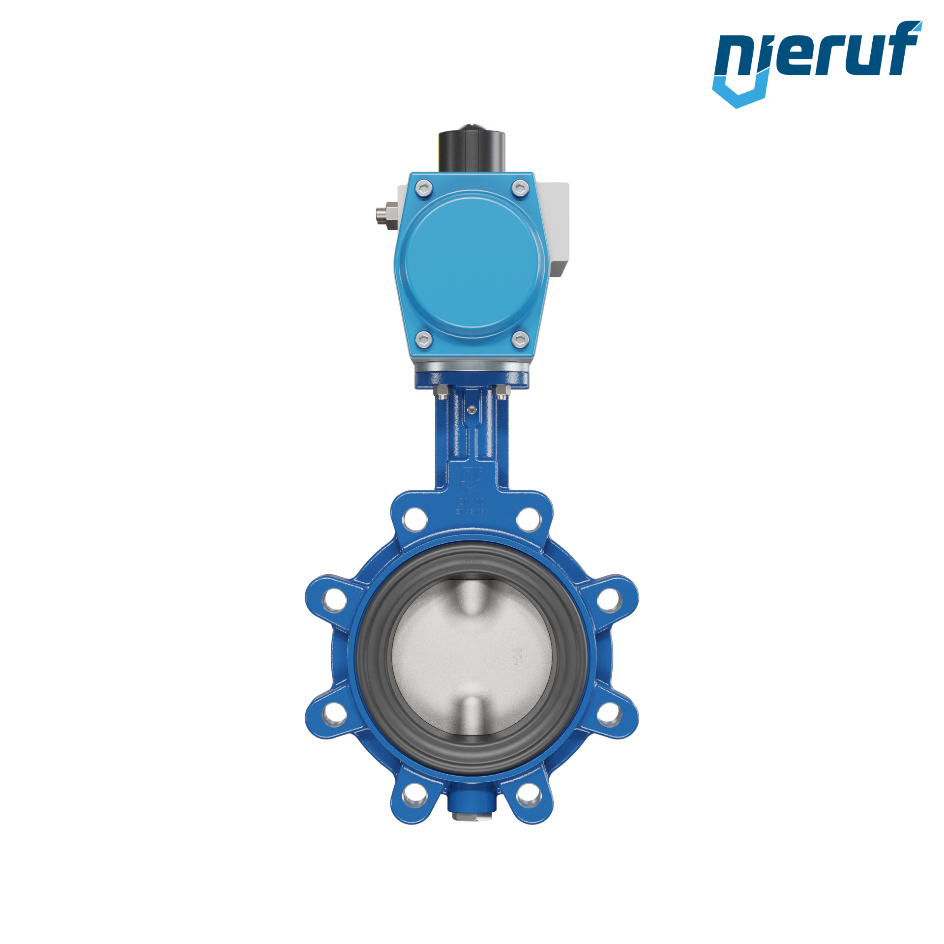 Butterfly valve DN 100 AK02 EPDM DVGW drinking water, WRAS, ACS, W270 pneumatic actuator double acting