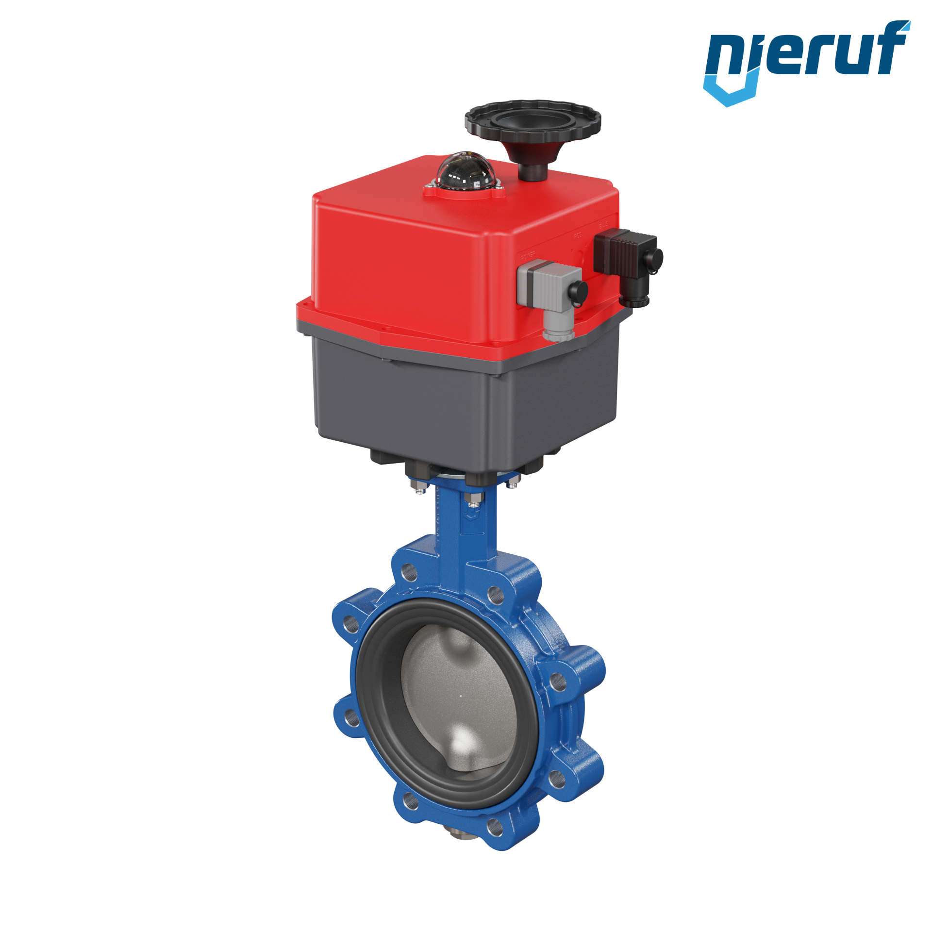 Butterfly valve DN 125 Lug type electric actuator 24-240V FPM